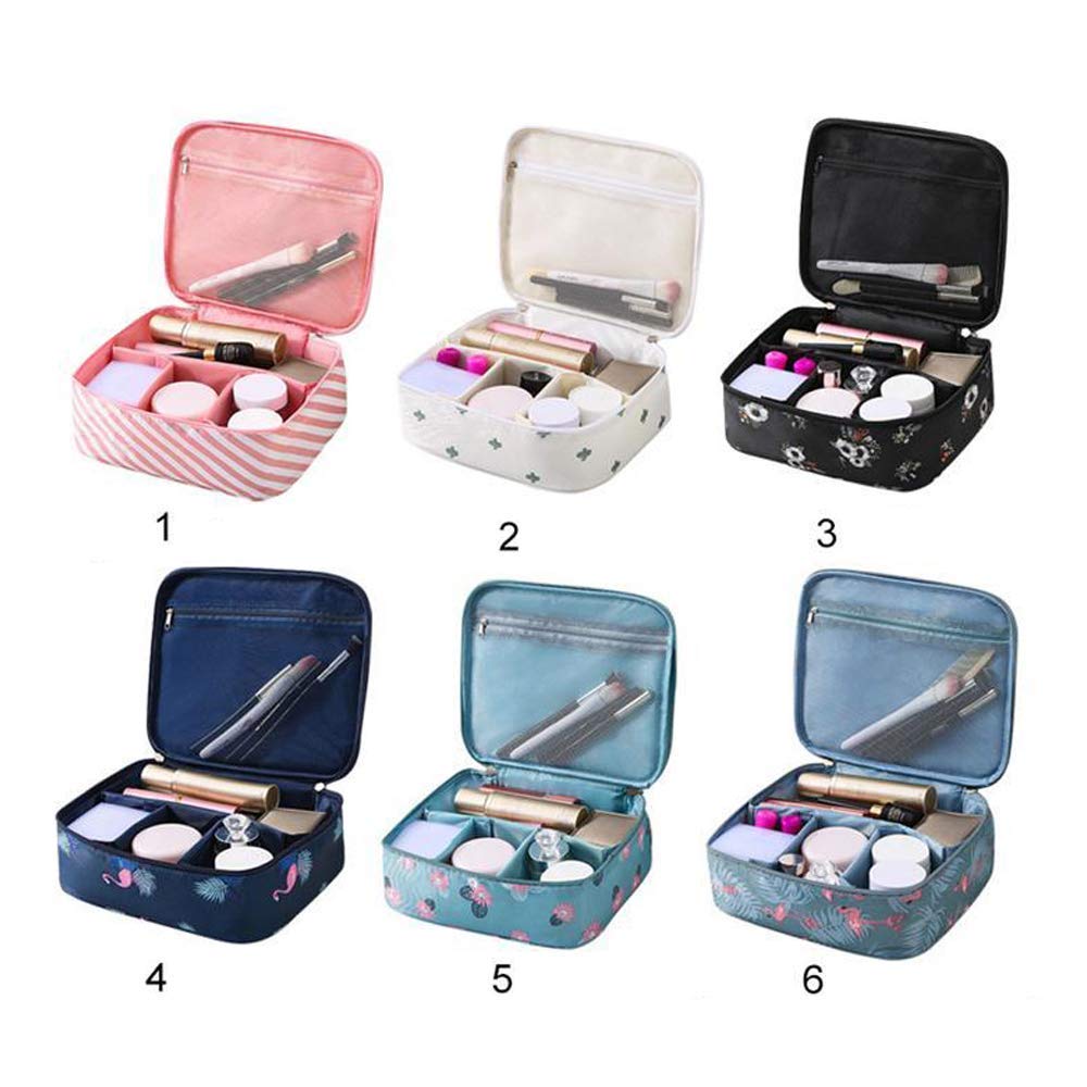 FASTUNBOX Professional Women's Makeup Organizer Bag with Zipper - Travel Cosmetic Storage Pouch for Makeup Brushes, Lipsticks & Skincare - Perfect for Travel, Home & Salon Use