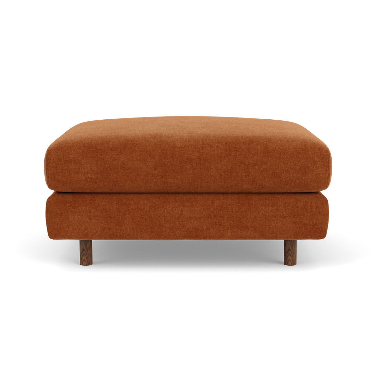 Dylan Fabric Ottoman - Soft and Stylish Footrest, Storage Bench, Living Room Accent Piece - Perfect for Small Spaces, Bedroom, or Lounge Area