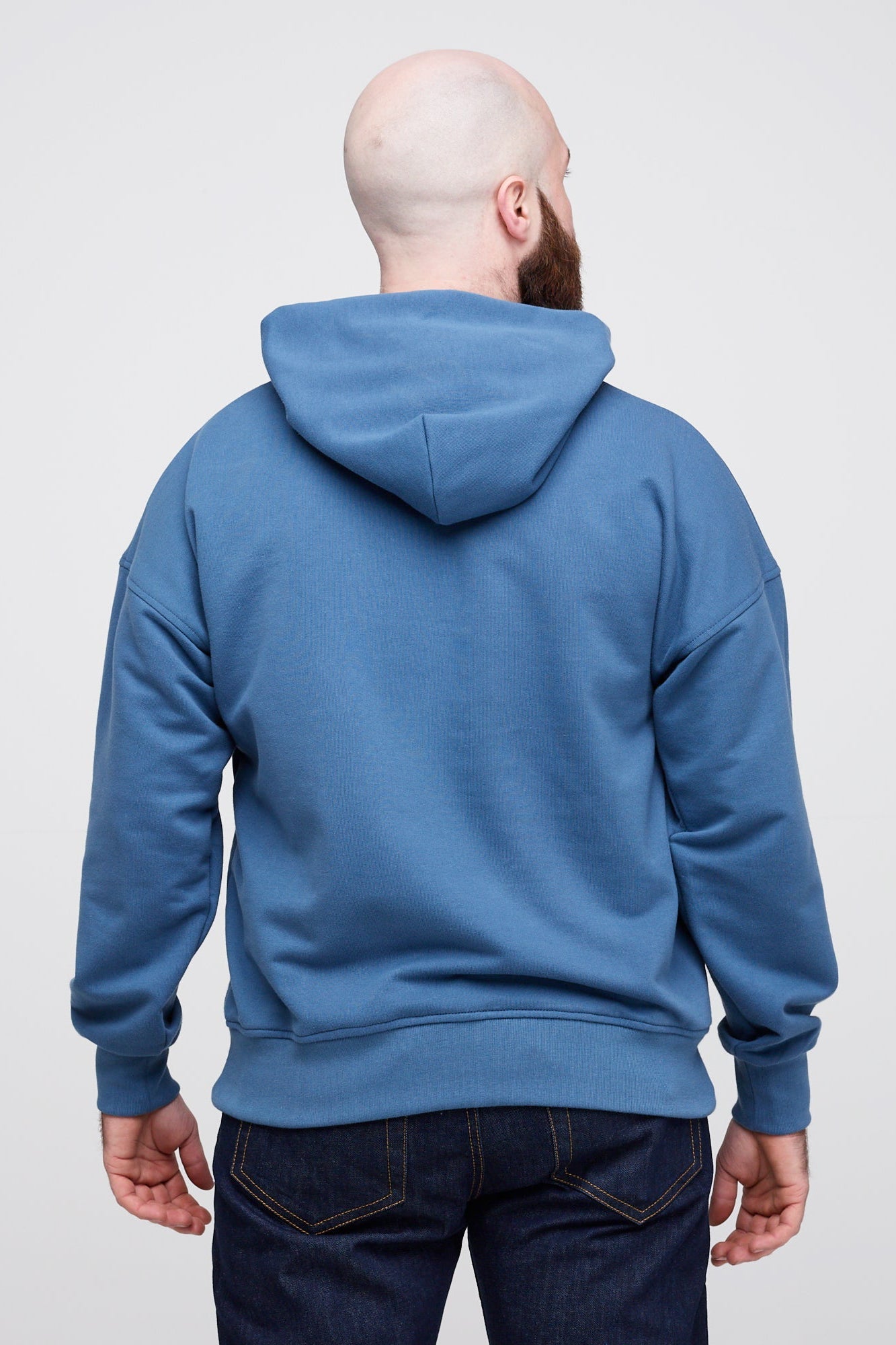 Men's RAF Blue Hooded Sweatshirt - Soft Cotton Pullover with Front Pocket | Perfect for Casual Wear, Outdoor Activities & Gym
