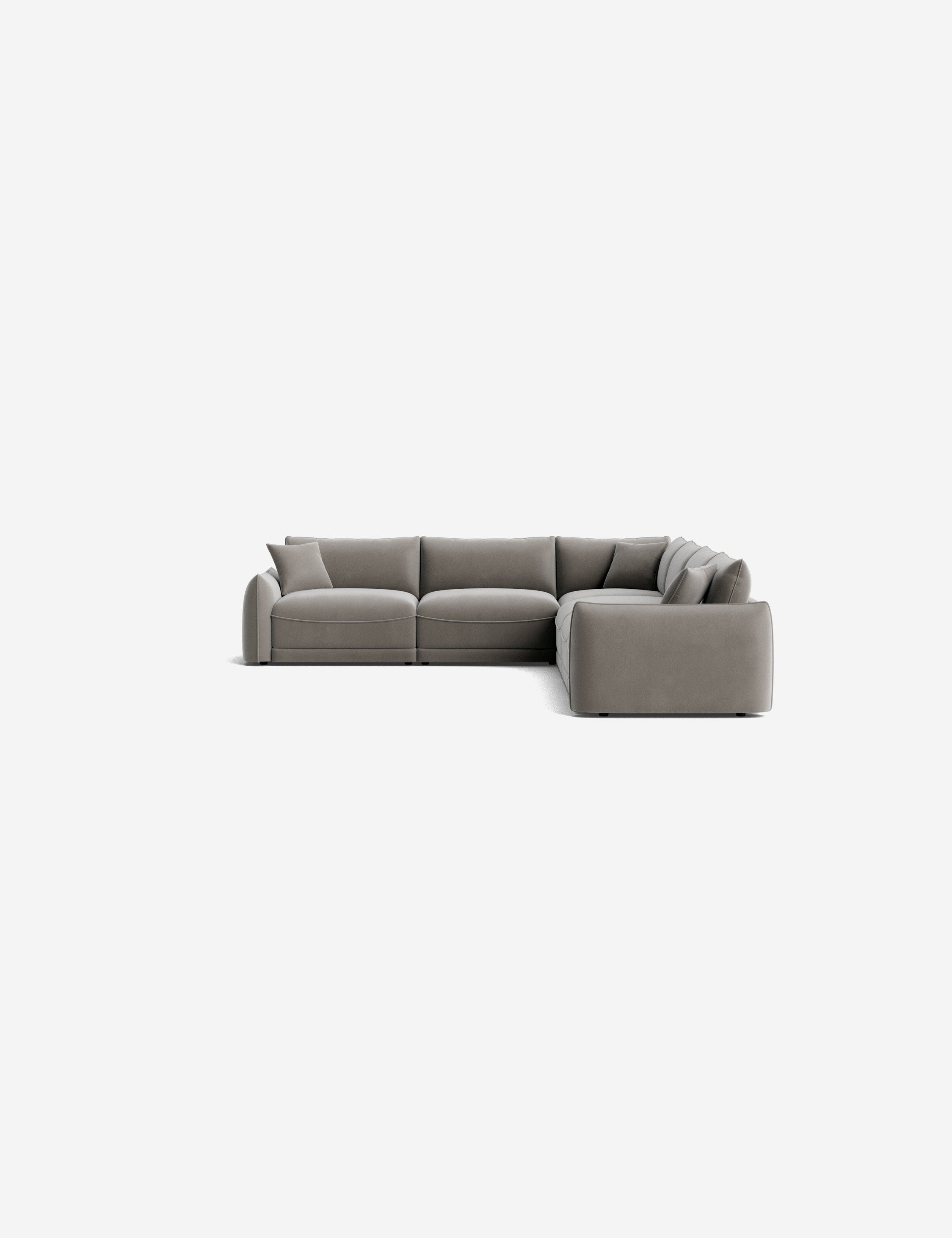 Balmer Modular Corner Sectional Sofa - Modern L-Shaped Couch with Reversible Chaise for Living Room, Home Theater & Lounge Spaces
