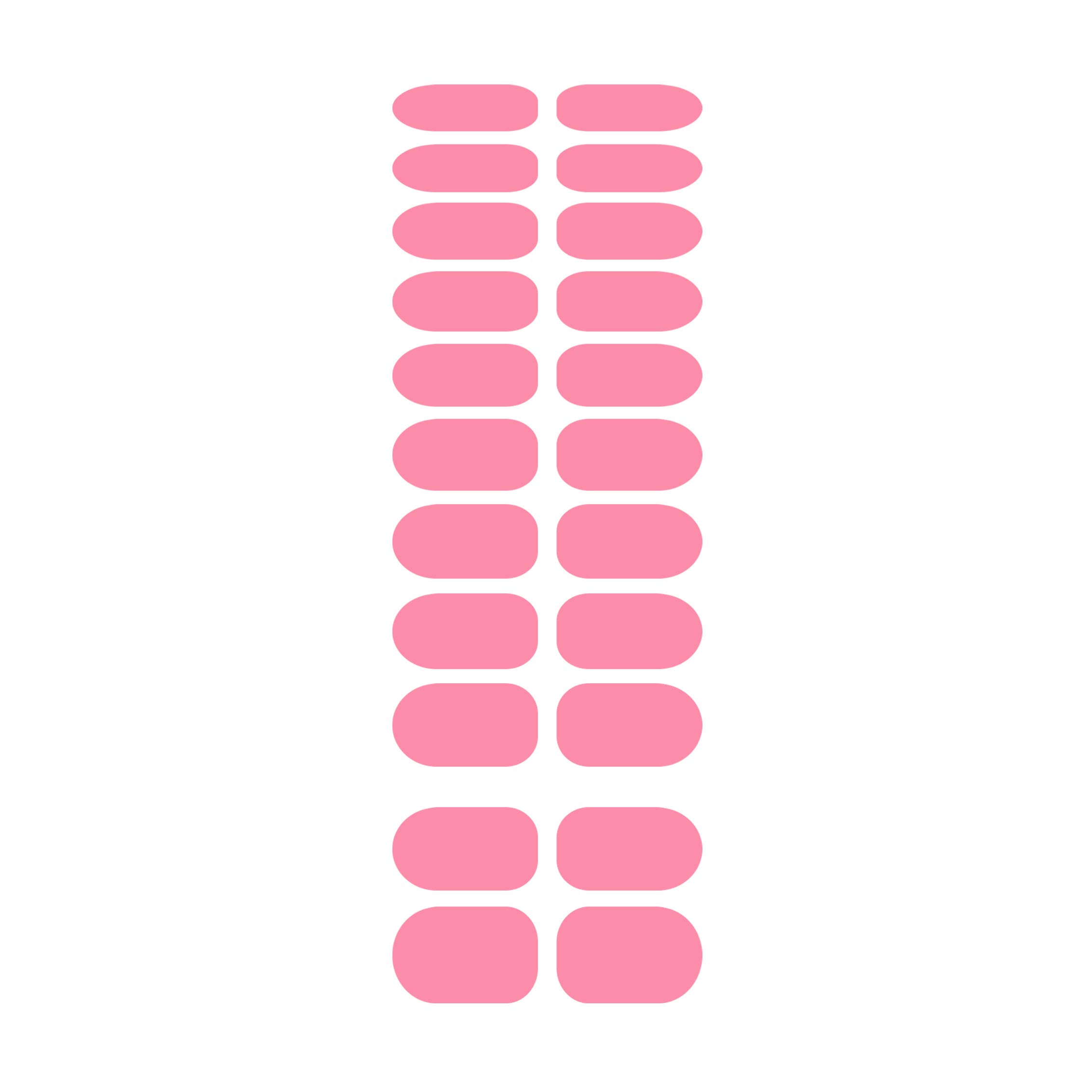 Noymi Nail Patch Stickers - 22 Pcs Pink Nail Art Decals for Beautiful Manicures | Waterproof Nail Decorations for Parties, Weddings & Everyday Wear