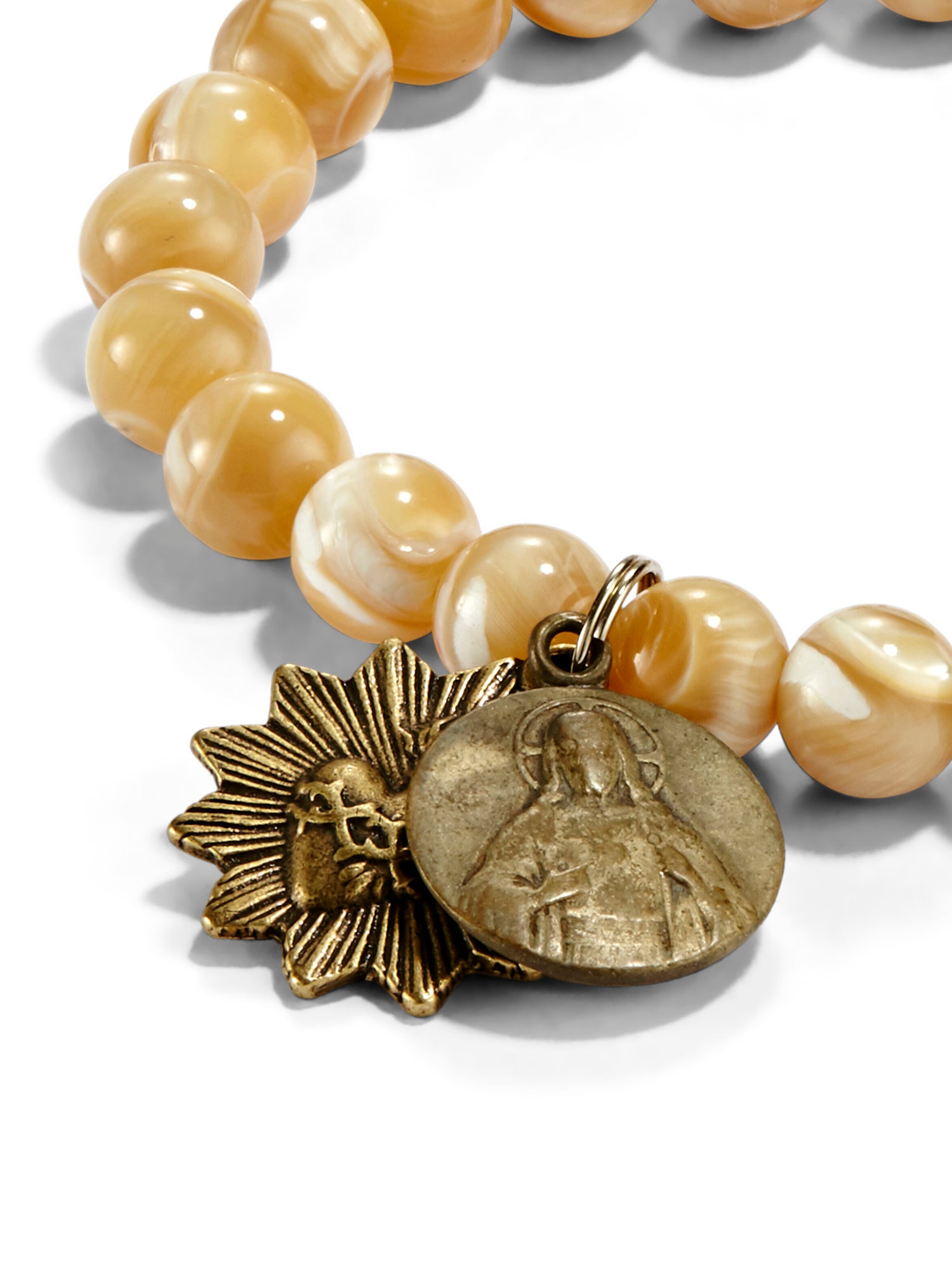Elegant Mother of Pearl Icon Bracelet - Handmade Jewelry for Women - Perfect for Weddings, Parties & Everyday Wear