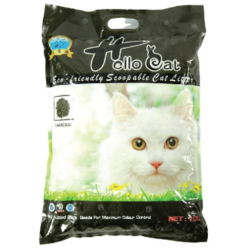Premium Bentonite Cat Litter with Charcoal - Odor Control & Clumping Kitty Litter for All Cat Breeds | Ideal for Multi-Cat Homes & Small Spaces