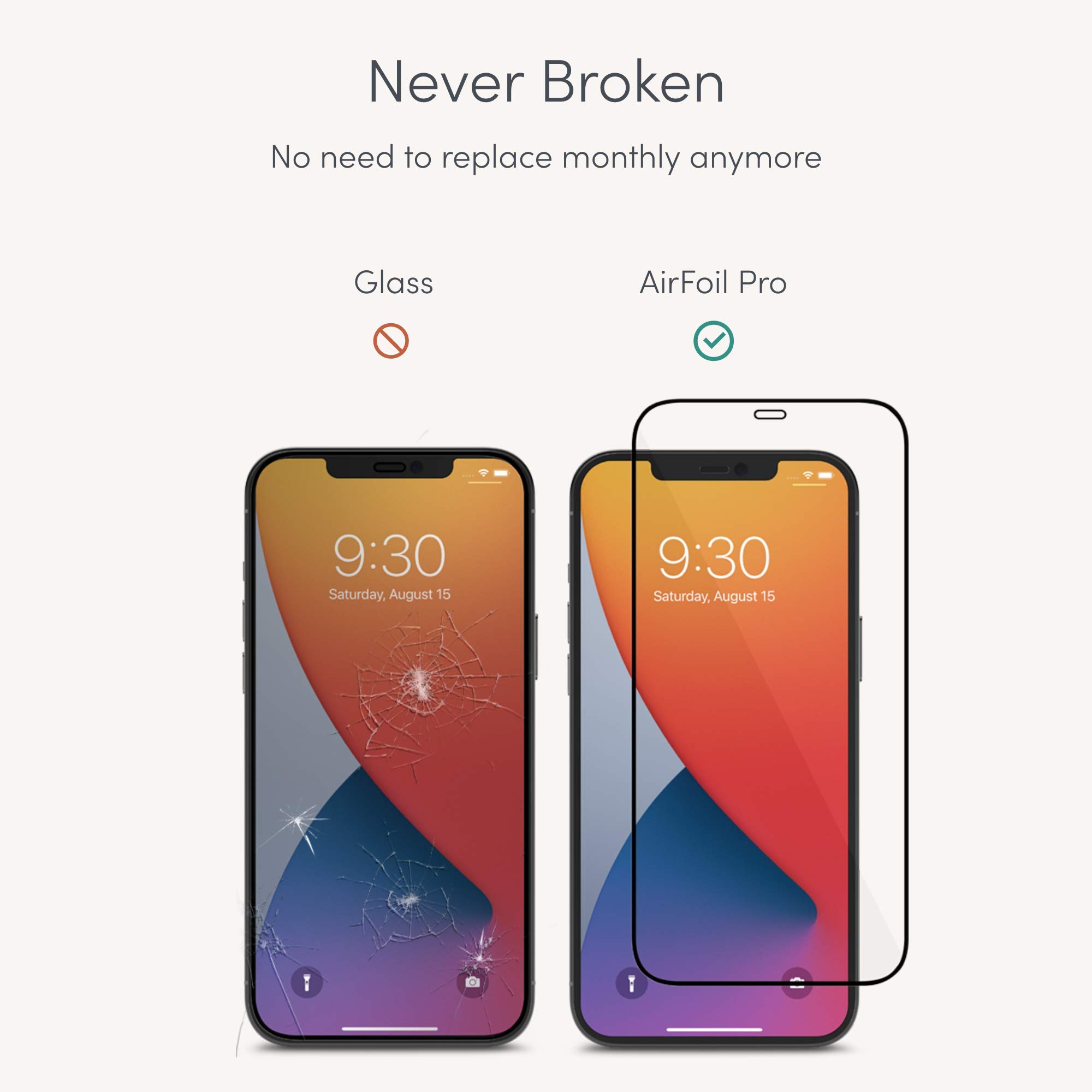 Moshi Vitros Clear Case with AirFoil Pro Glossy Screen Protector for iPhone 12 Pro Max 6.7