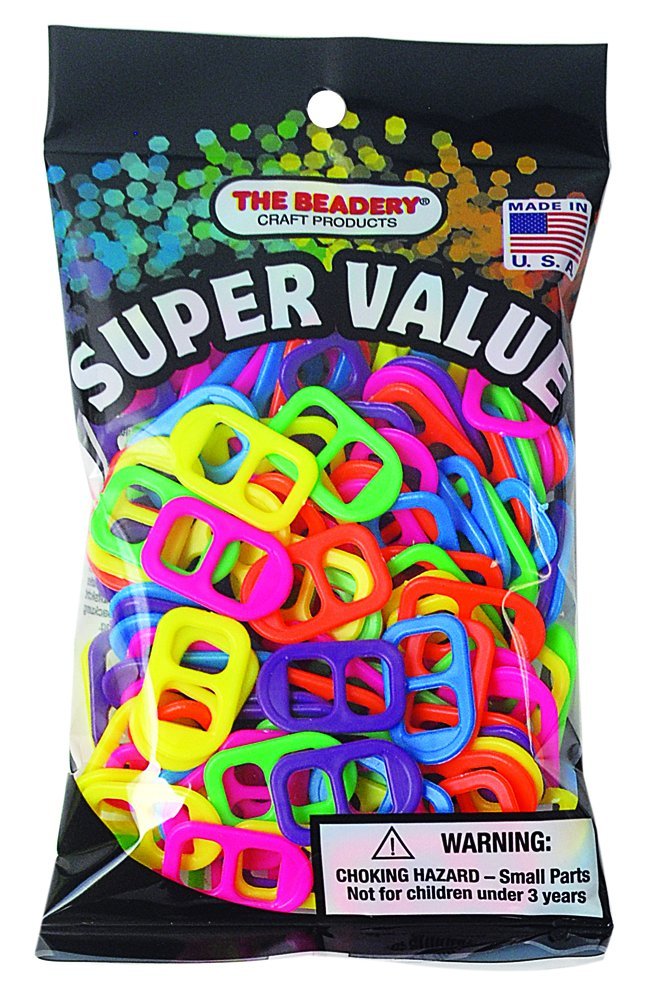 The Beadery Soda Pop Tab Hot Multi Color Beads for Jewelry Making - DIY Craft Beads for Bracelets, Necklaces & Keychains - Perfect for Arts & Crafts Projects and Gift Making