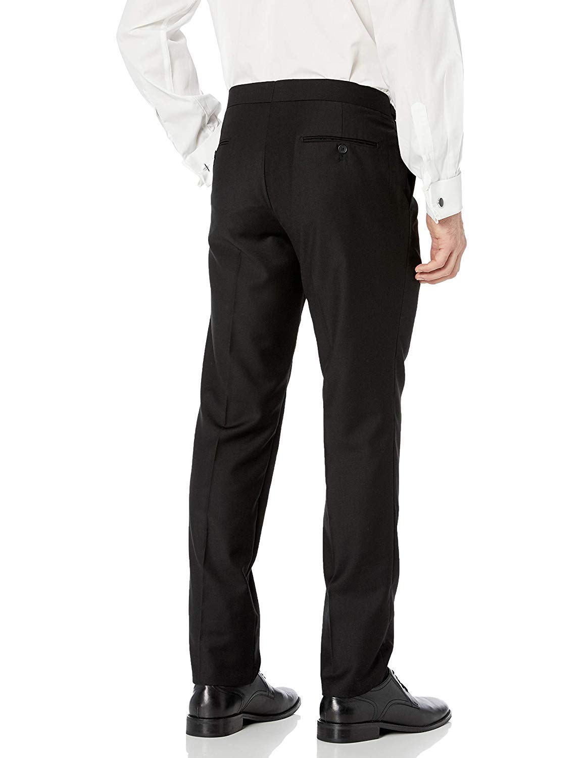 Adam Baker Men's Formal Single Breasted Two-Piece Modern Fit Tuxedo Suit Set - Perfect for Weddings, Prom, Black Tie Events & Business Occasions