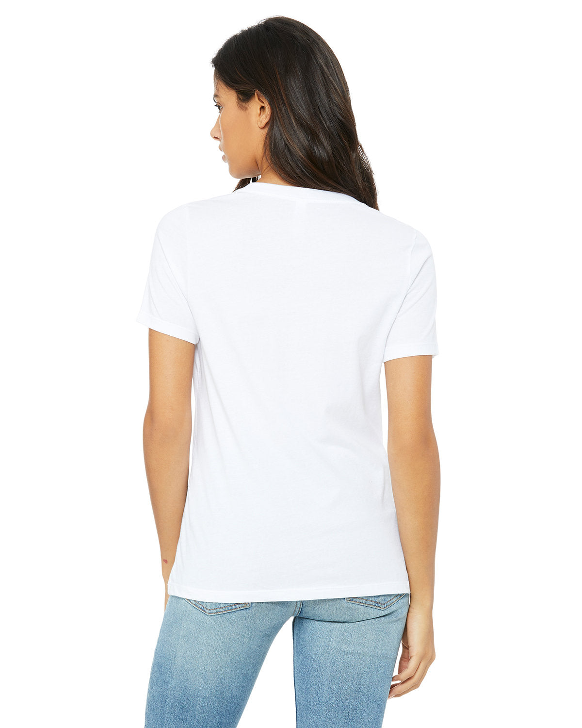 Bella + Canvas 6405 Women's Relaxed Fit Jersey V-Neck T-Shirt - Soft & Comfortable Casual Tee for Everyday Wear, Workout, and Lounge