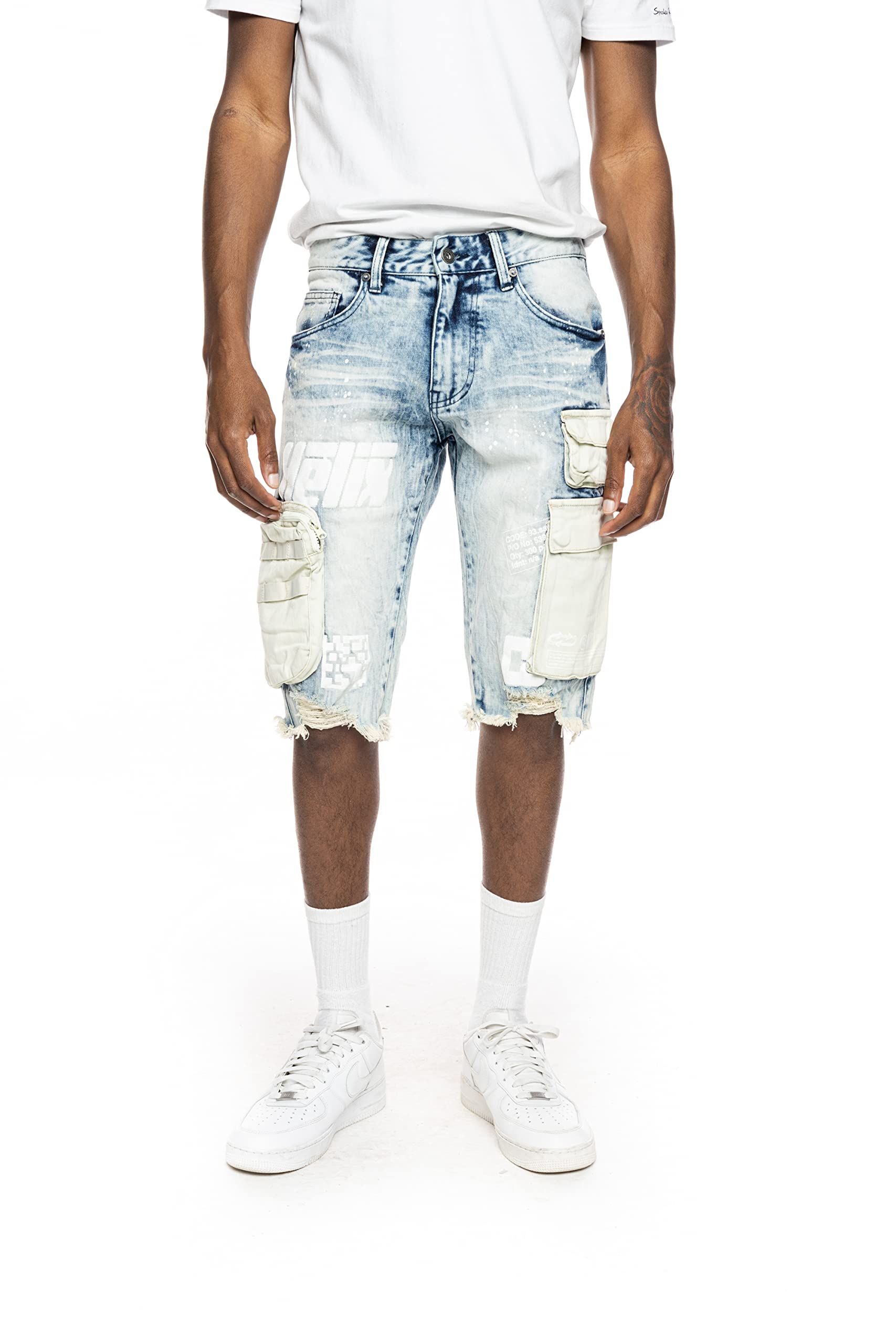 Flame Graphic Denim Shorts for Women - Trendy Distressed High Waisted Jean Shorts with Unique Flame Print - Perfect for Summer, Concerts, and Casual Outfits