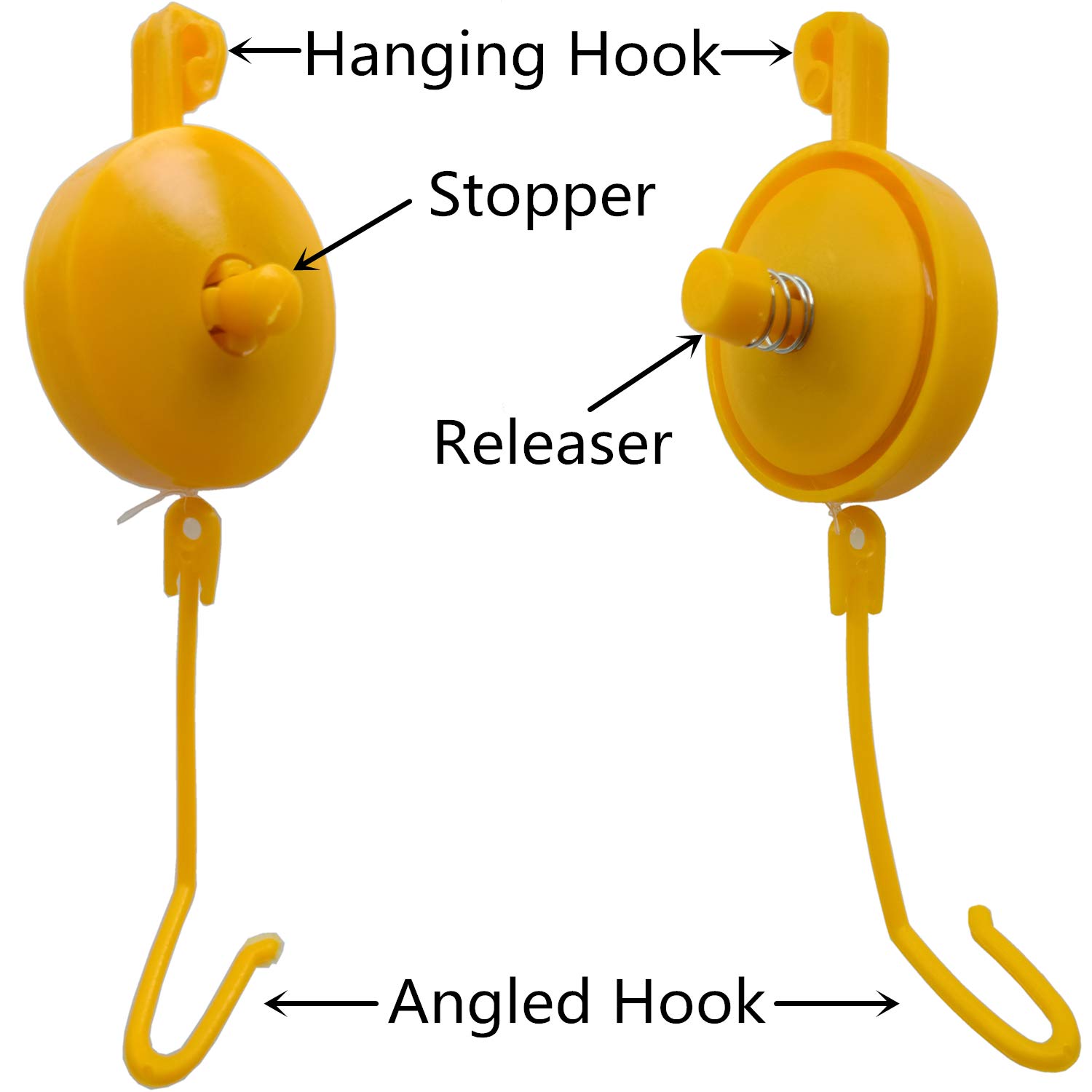 Adjustable Plant Yoyo Grow Hanger with Stopper - 10 Pack Indoor Plant Support for Hanging Baskets, Vines & Climbing Plants | Perfect for Home, Office & Garden Decor