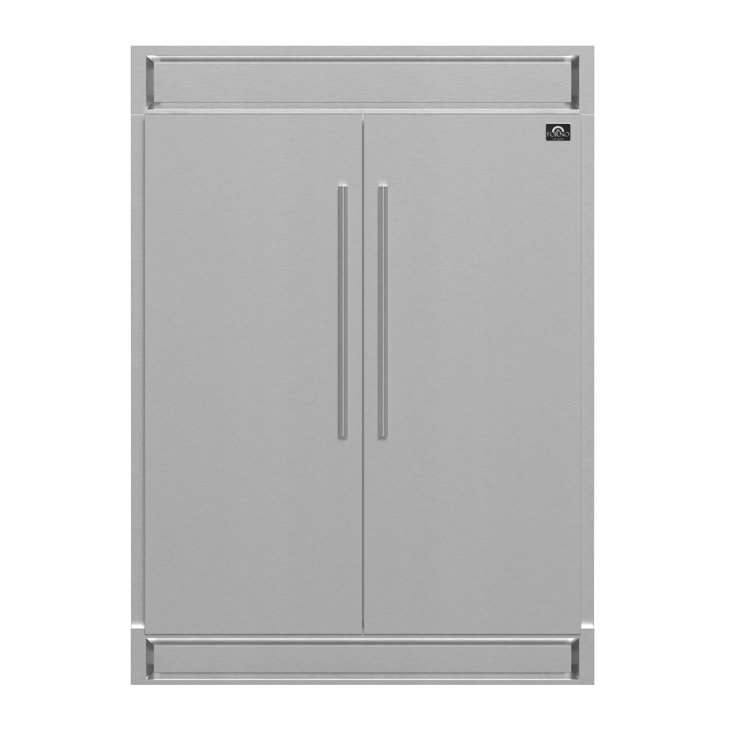 **Forno 48-Inch Dual Fuel Range with Modern Grill Trim, Wall Mount Range Hood & 60-Inch Refrigerator - Premium Kitchen Appliance Package (FBDL 017 04CAUS) - Perfect for Modern Homes & Gourmet Cooking**