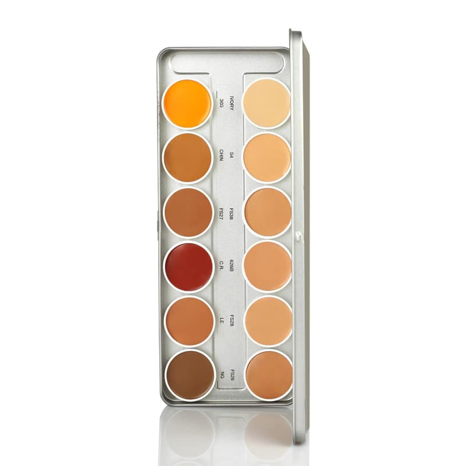 STARS COSMETICS 12-in-1 HD Color Corrector & Foundation Palette - Waterproof, Sweatproof, Long-Lasting Full Coverage Makeup for All Skin Types (48g) | Professional Face Makeup for Contouring, Highlighting & Color Correcting | Perfect for Daily Use, Photo Shoots & Special Events
