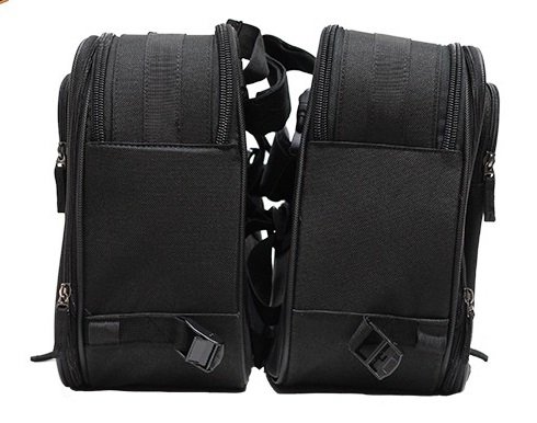 High-Visibility Reflective Motorcycle Saddlebags - Waterproof Durable Throw-Over Pannier Bags for Harley, Cruiser & Touring Bikes - Perfect for Commuting, Road Trips & Adventure Riding