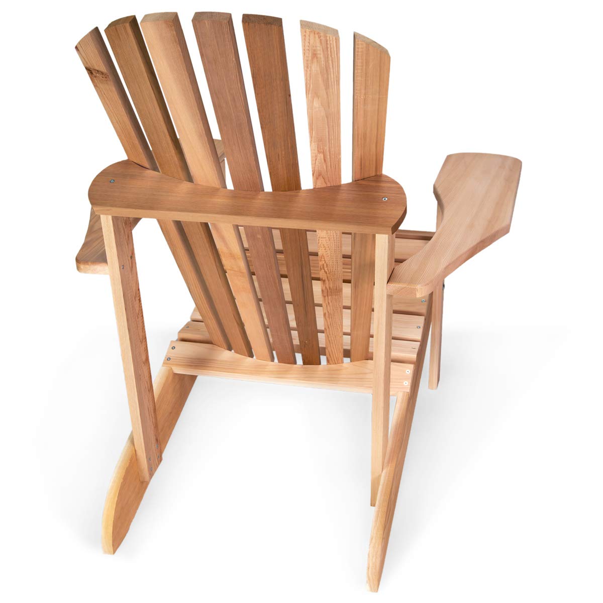 Premium Muskoka Cedar Adirondack Chair - Natural Outdoor Patio Furniture for Garden, Poolside & Deck Relaxation - Handcrafted Rustic Cedar Wood Lounge Chair for Backyard, Porch & Lakeside