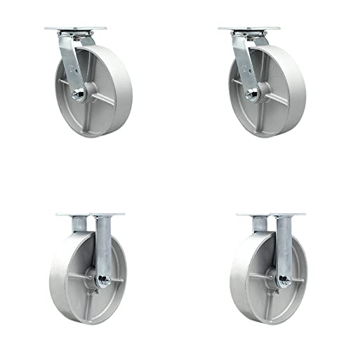 2 Swivel w/2 Bolt On Swivel Locks - 2 Rigid