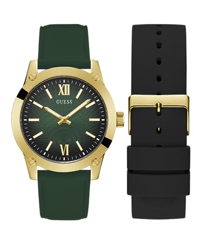 Interchangeable Straps/Gold Tone/Green