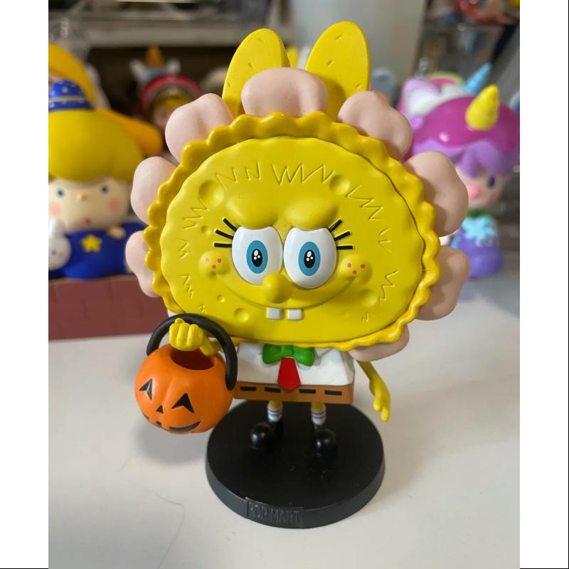 Labubu The Monsters x SpongeBob Series The Pumpkin - Limited Edition Collectible Figure for Halloween Decor & Pop Culture Fans | Perfect for Display, Gifts, and SpongeBob Merchandise Collections