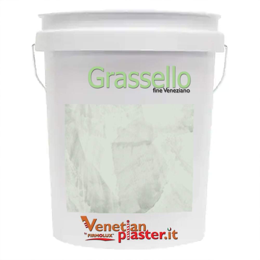 Authentic Venetian Plaster Grassello - Italian Lime & Marble Polished Plaster in Brook Green (BHRRN410-2) | 26 Gray-Green Mixed Colors | Perfect for Walls, Furniture & Home Decor
