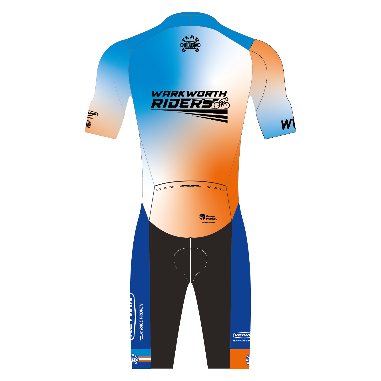 San Remo Short Sleeve Cycling Jersey & Bib Shorts Set - 2 in 1 Road Bike Suit with Tie Dye Pattern for Men & Women | Perfect for Road Racing, Training & Outdoor Cycling