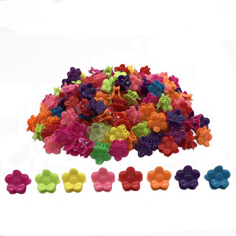 100 Packs Assorted Color Hair Clips - Mini Heart Hair Accessories for Women & Girls - Cute Hair Clips for School, Work, Party & Daily Styling
