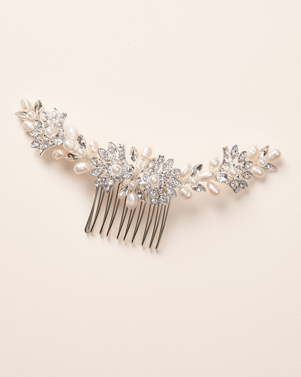Elle Pearl Bridal Comb - Elegant Crystal Hair Accessory for Weddings, Prom & Special Occasions | Perfect for Brides, Bridesmaids & Formal Events