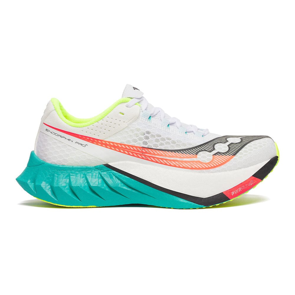 Saucony Women's Endorphin Pro 4 Running Shoes - Lightweight Carbon Fiber Racing Sneakers for Marathon & Road Racing - Perfect for Long Distance Training & Competitive Running