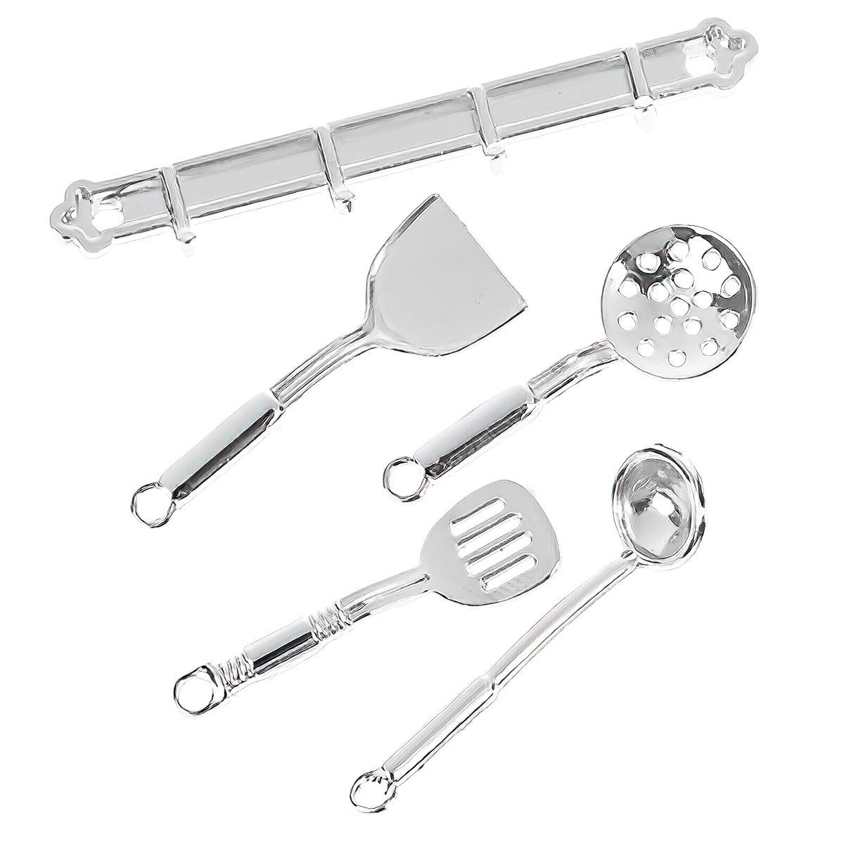 1:12 Scale Miniature Dollhouse Kitchen Accessories Set - Tiny Cookware, Food & Beverage Bottles for Dollhouse Decor, DIY Crafts, and Tabletop Displays