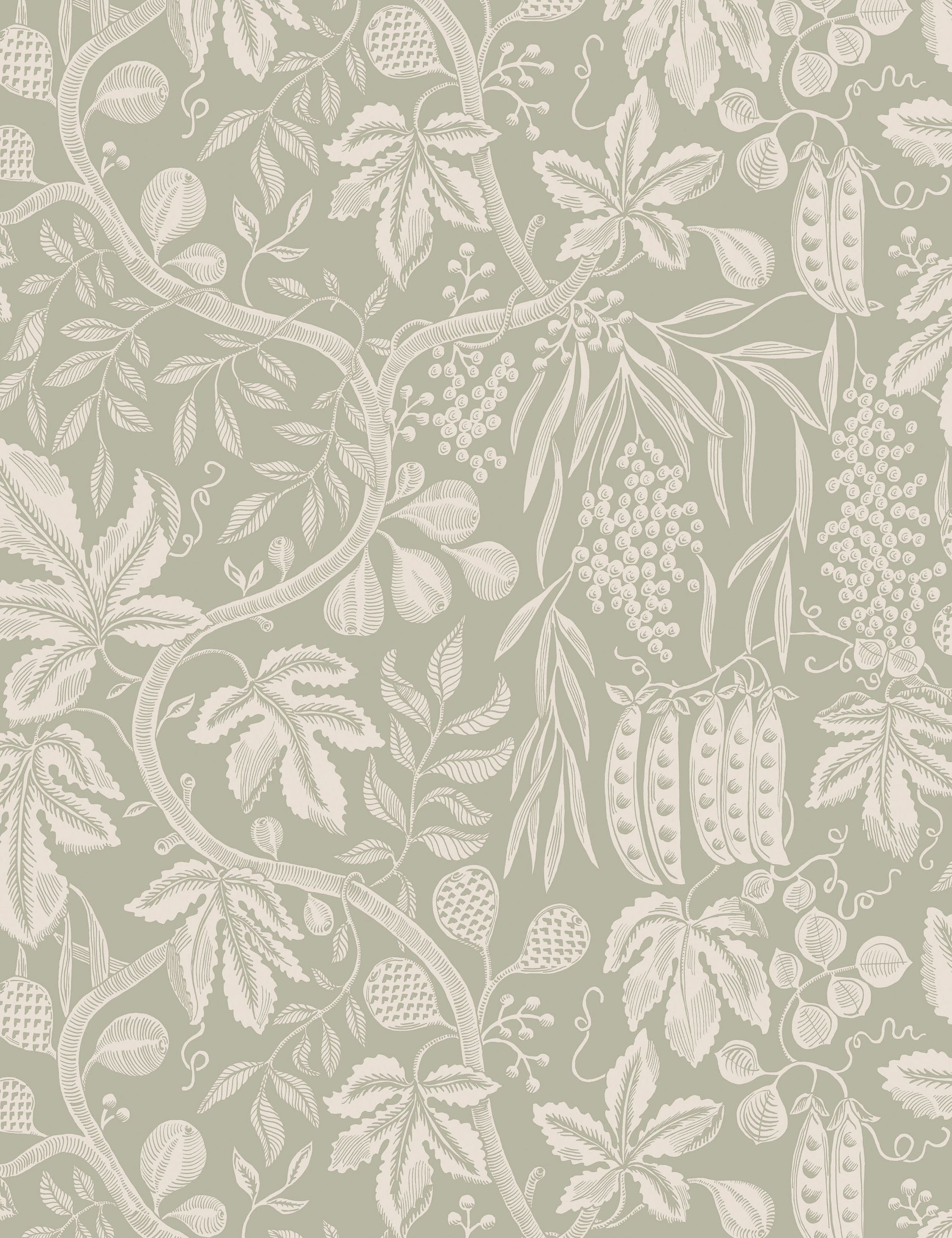 Scalamandre Fig Garden Wallpaper Swatch - Lush Garden Green Design | Perfect for Living Room, Bedroom & Dining Room Decor