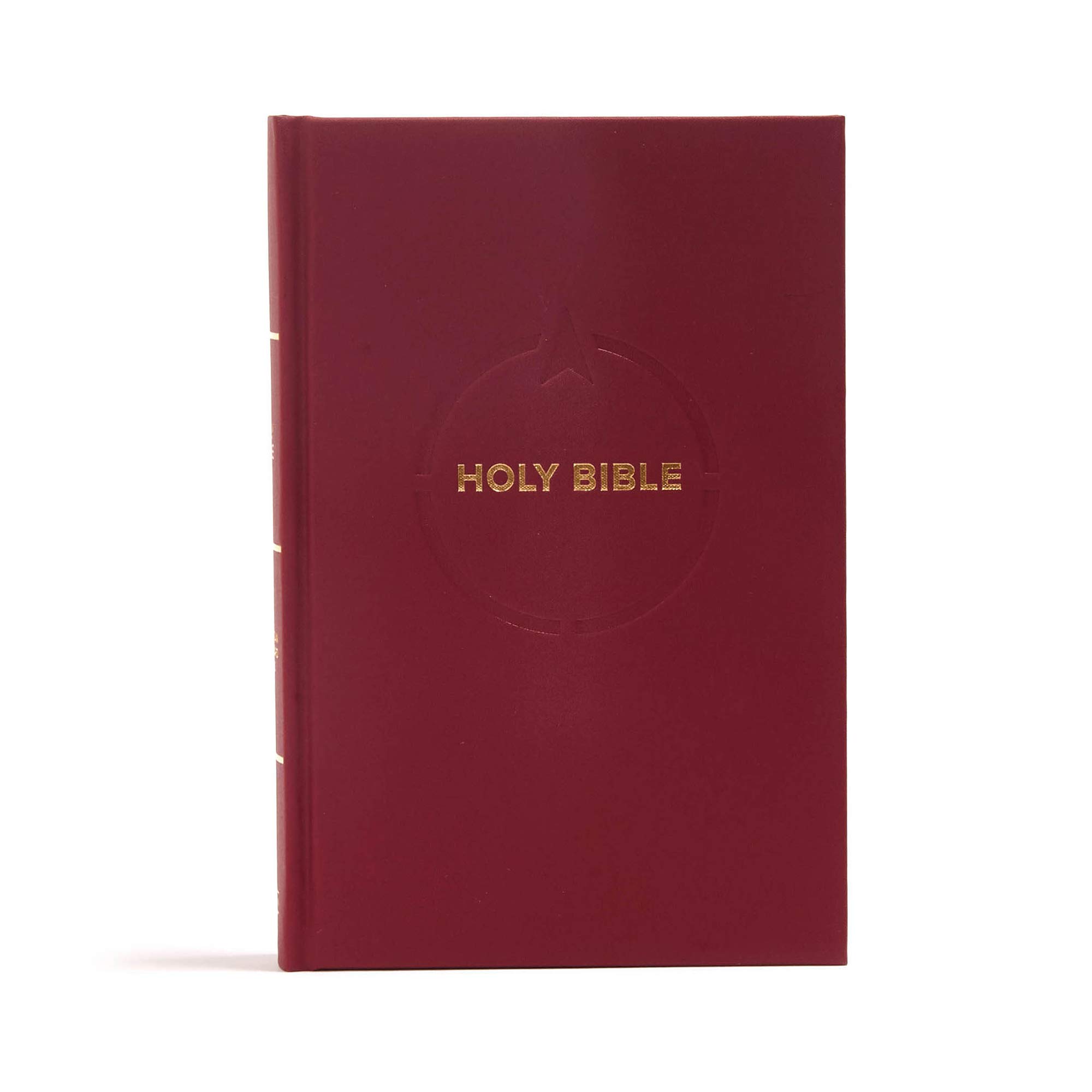 CSB Pew Bible - Garnet Red Hardcover with Red Letter Text, Durable Sewn Binding & Full-Color Maps | Easy-to-Read Serif Font for Church Services, Bible Study & Gift Giving