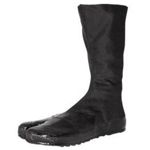 Marugo Jitsuyou All Black Japanese Tabi Shoes - Traditional Split-Toe Design with 12 Adjustable Clips | Perfect for Martial Arts, Cosplay & Cultural Events