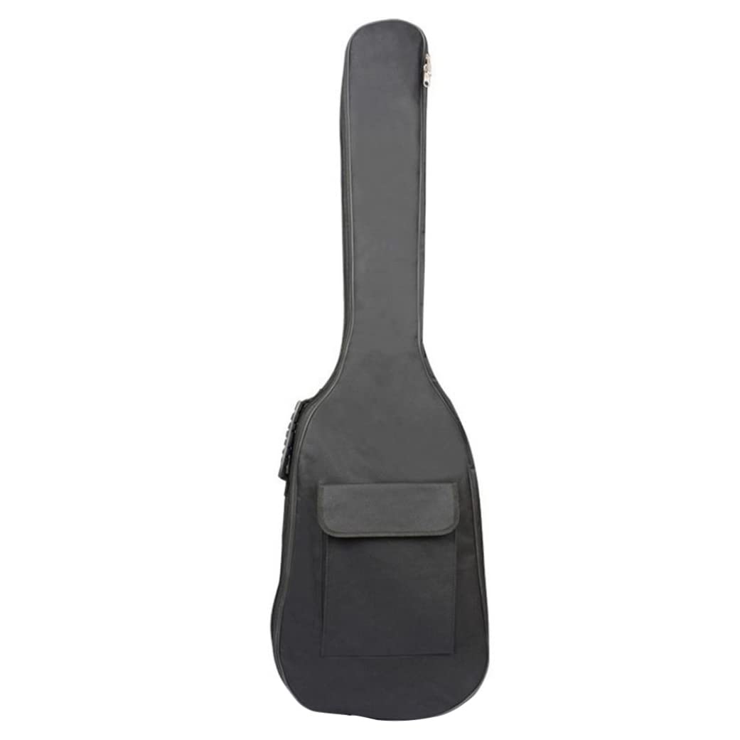 Electric Bass Guitar Gig Bag - 5mm Padded Backpack Case with Adjustable Straps, Black Soft Cover for Protection | Perfect for Travel, Gigging & Storage