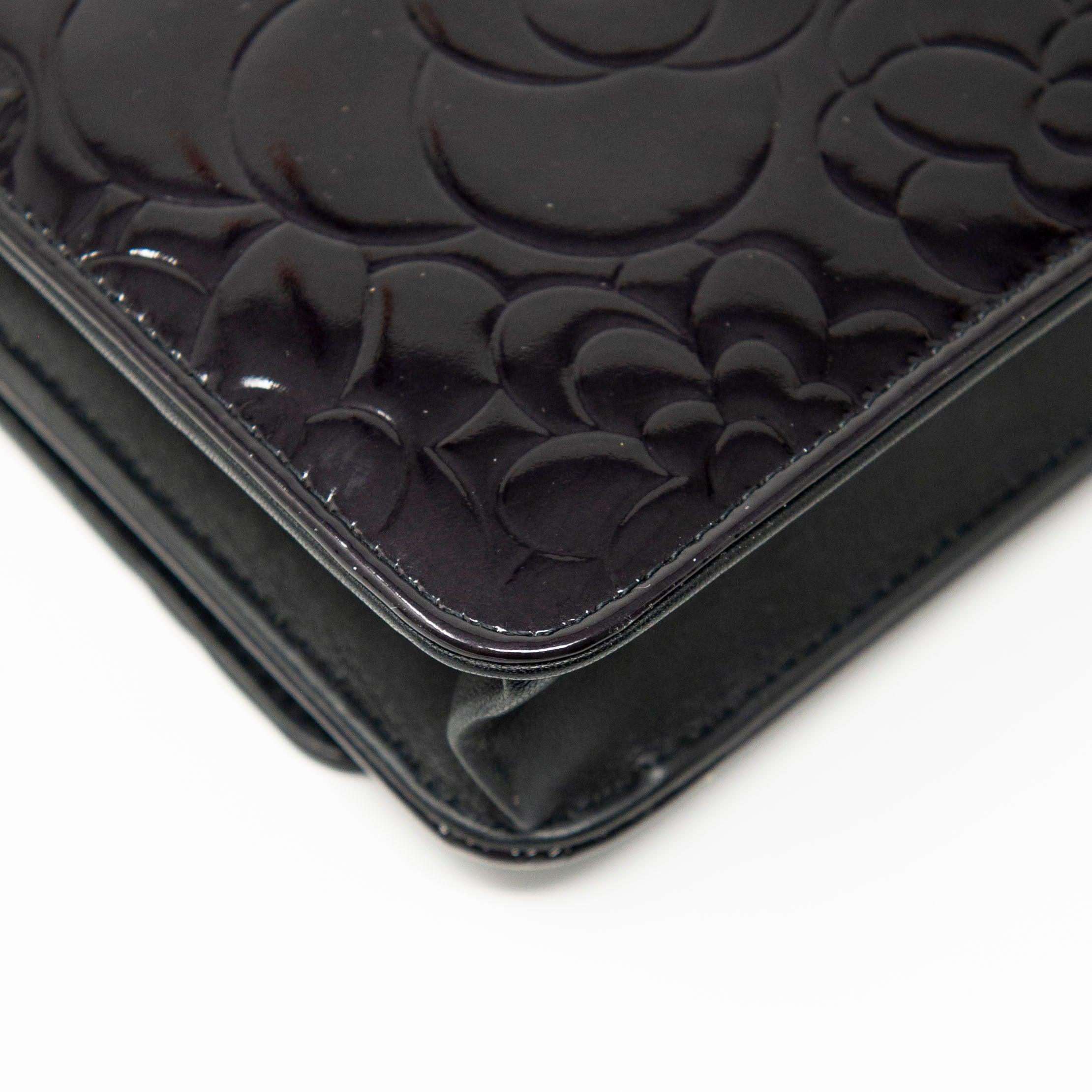 Chanel Black Camellia Wallet On Chain Crossbody Bag - Luxury Designer WOC for Women | Perfect for Evening Parties, Date Nights & Special Occasions