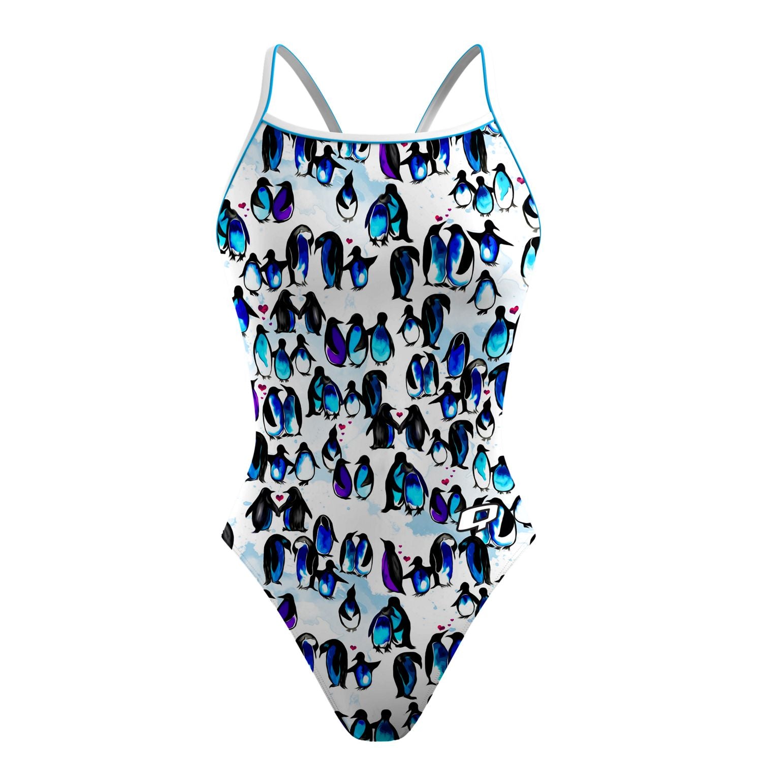 You Are My Penguin Sunback Tank Swimsuit - Women's One Piece Swimwear for Beach, Pool & Summer Vacation