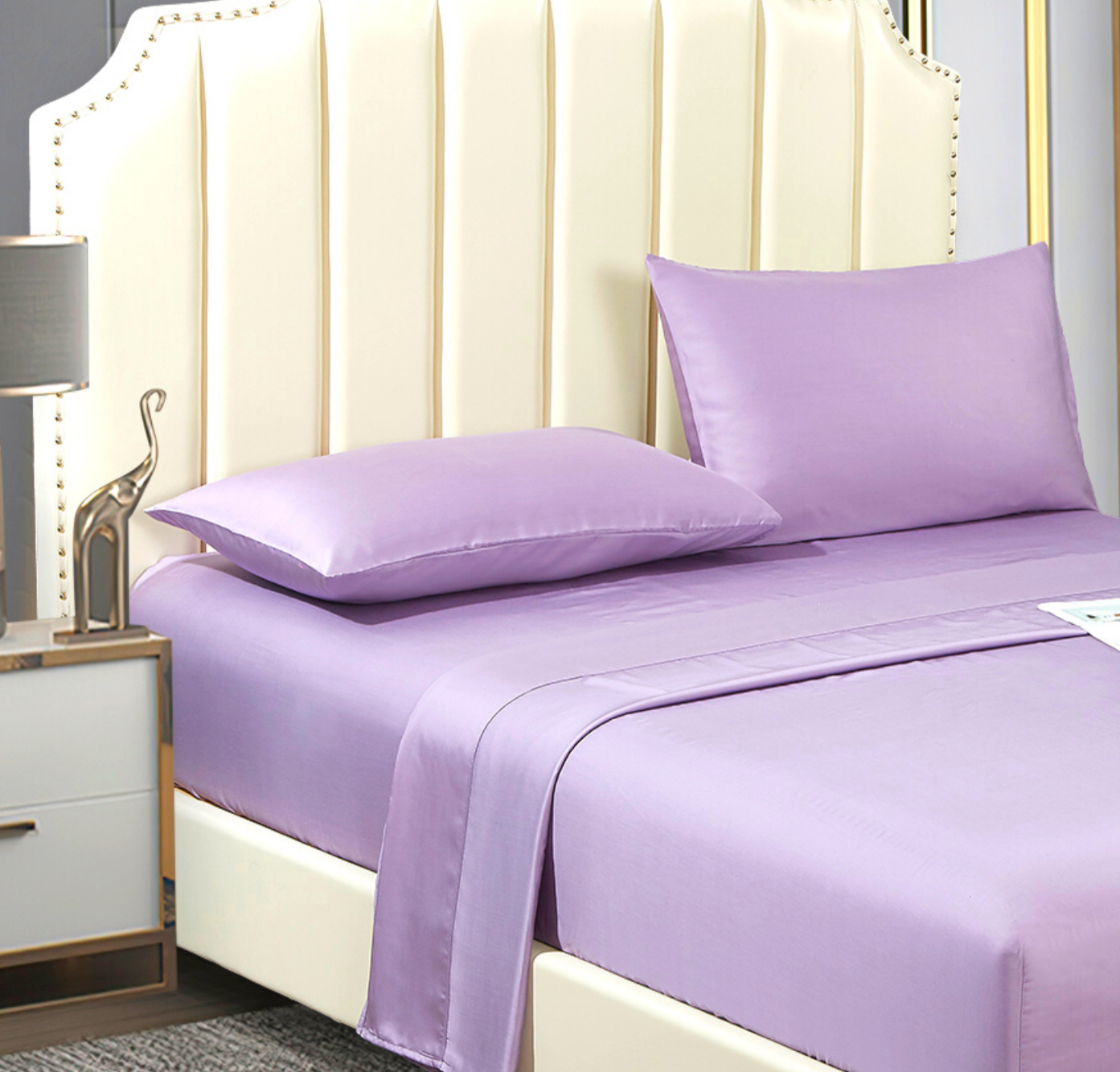 100% Lyocell Bed Sheet Set - Single Size, Soft & Breathable - Perfect for Hot Sleepers & Eco-Friendly Bedrooms