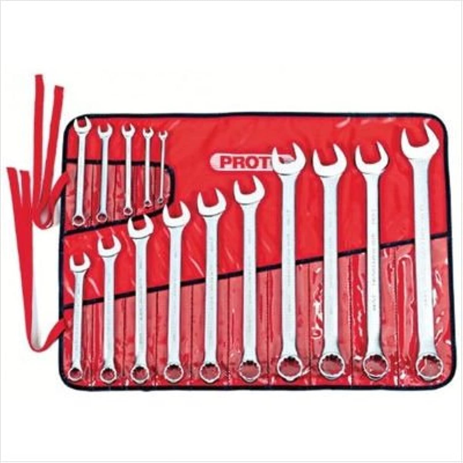 15-Piece Satin Metric Combination Wrench Set - 12-Point Professional Grade Tools for Automotive Repair, Machinery Maintenance & DIY Projects