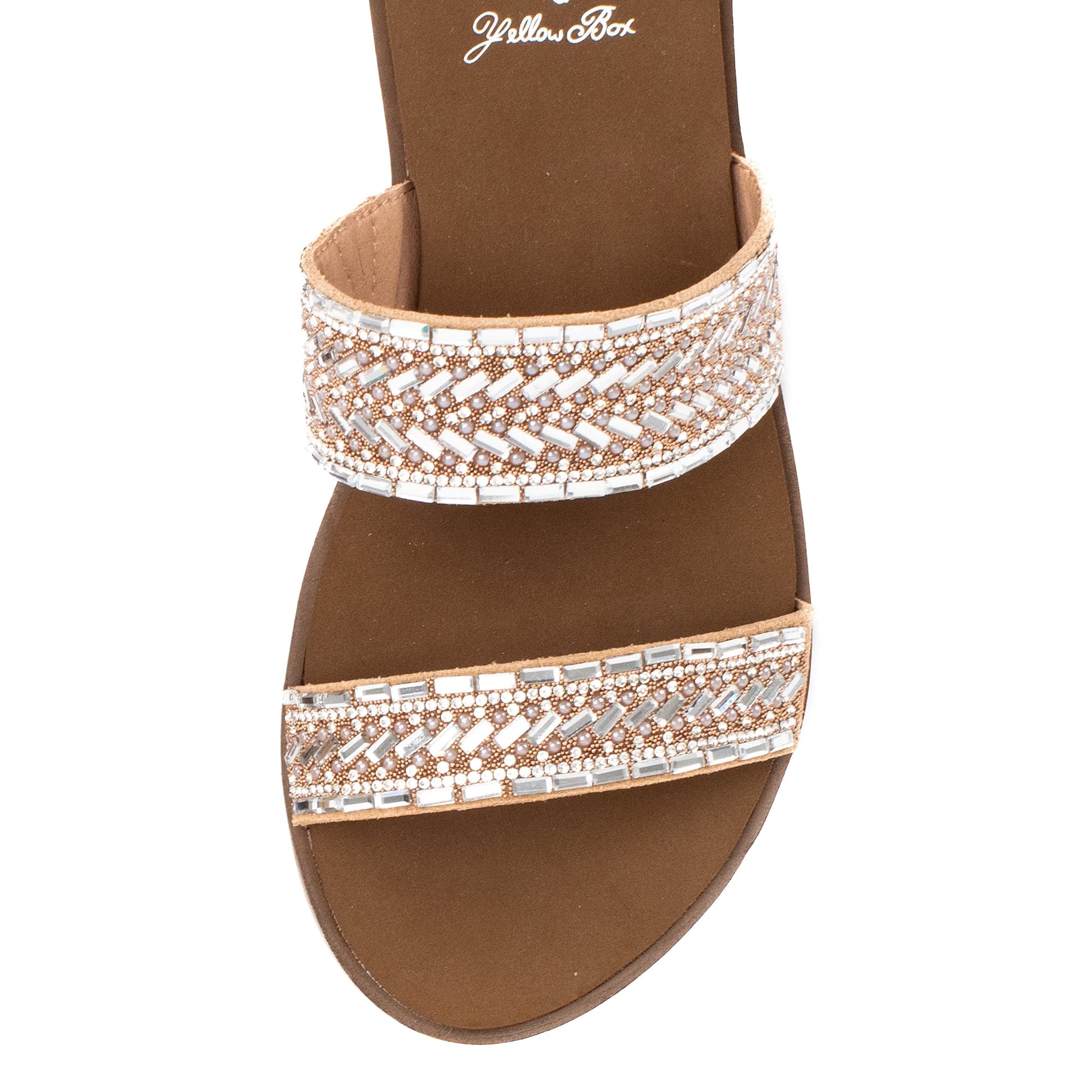 Yellow Box Women's Damson Sandal - Comfortable Casual Strappy Flat Sandals for Summer, Beach, Walking & Outdoor Activities