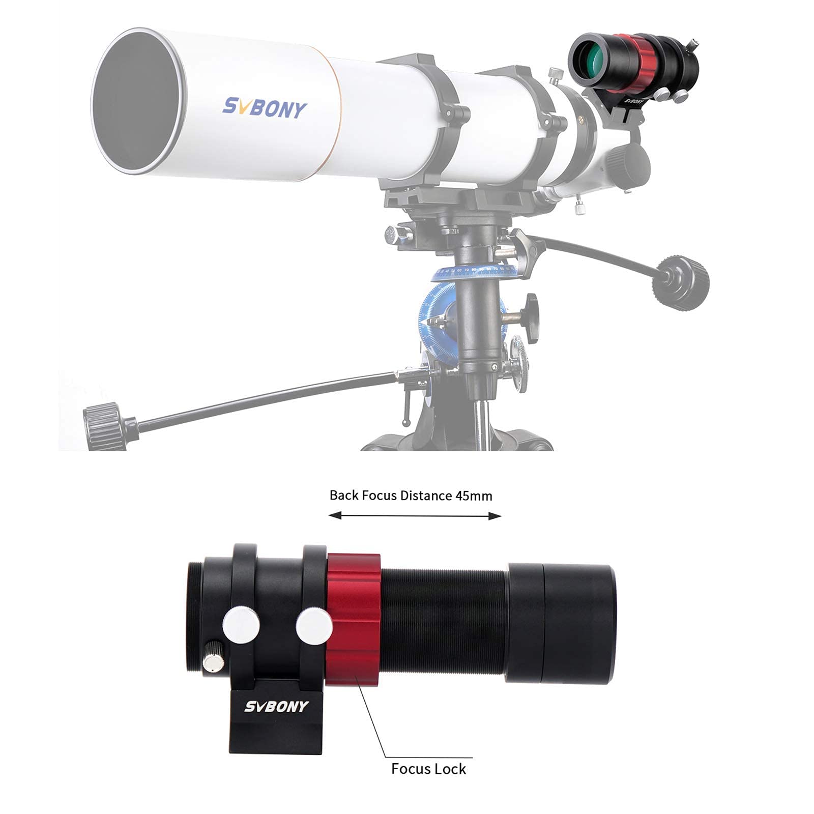 SVBONY SV165 30mm F4 Mini Guide Scope with SV172 320mm Dew Heater Strip - Compact Astronomical Telescope Accessory for Stargazing, Astrophotography & Night Sky Observation