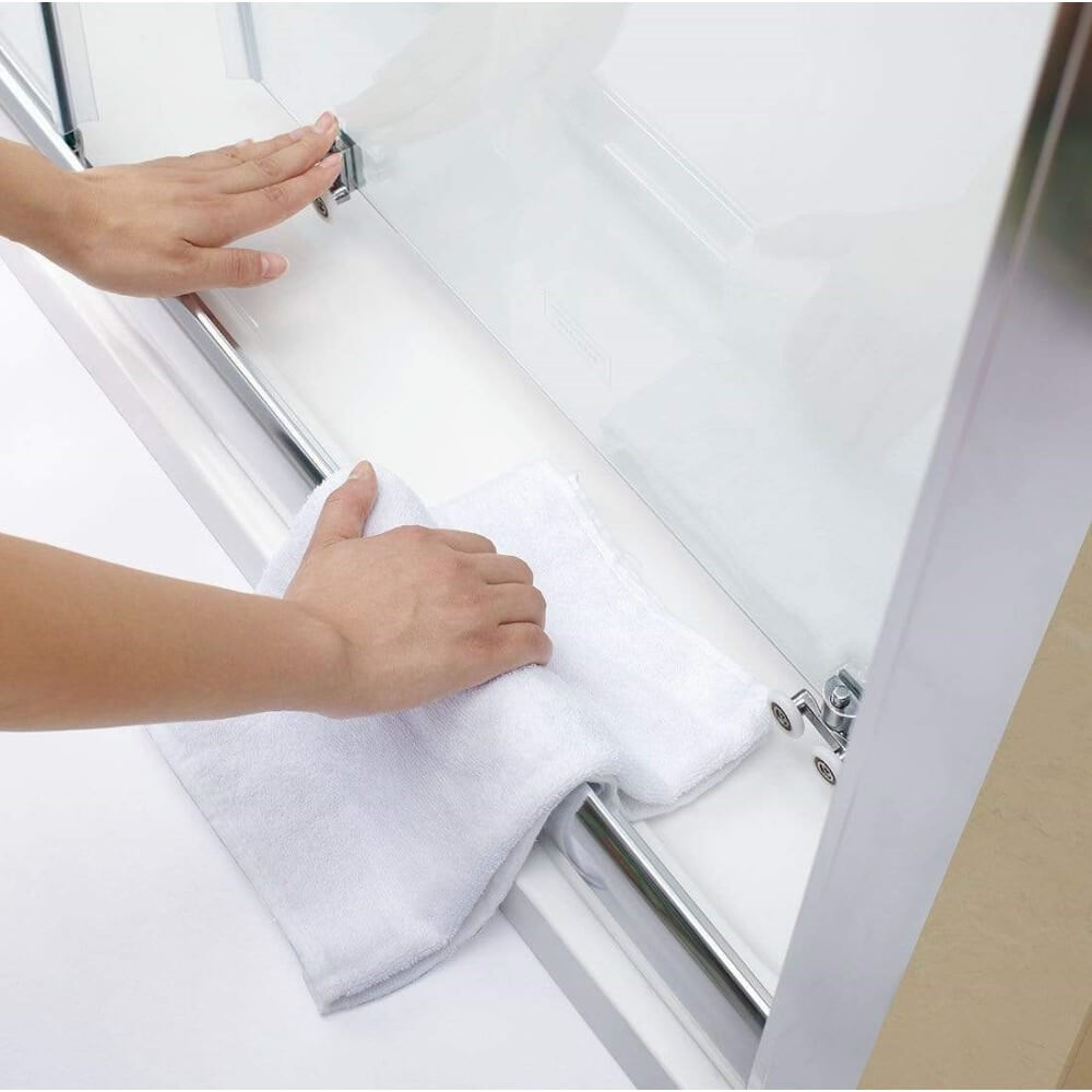 2 Panel Sliding Shower Screen Enclosure Door - Frameless Glass Bathroom Upgrade for Modern Homes | Perfect for Small Spaces & Walk-in Showers
