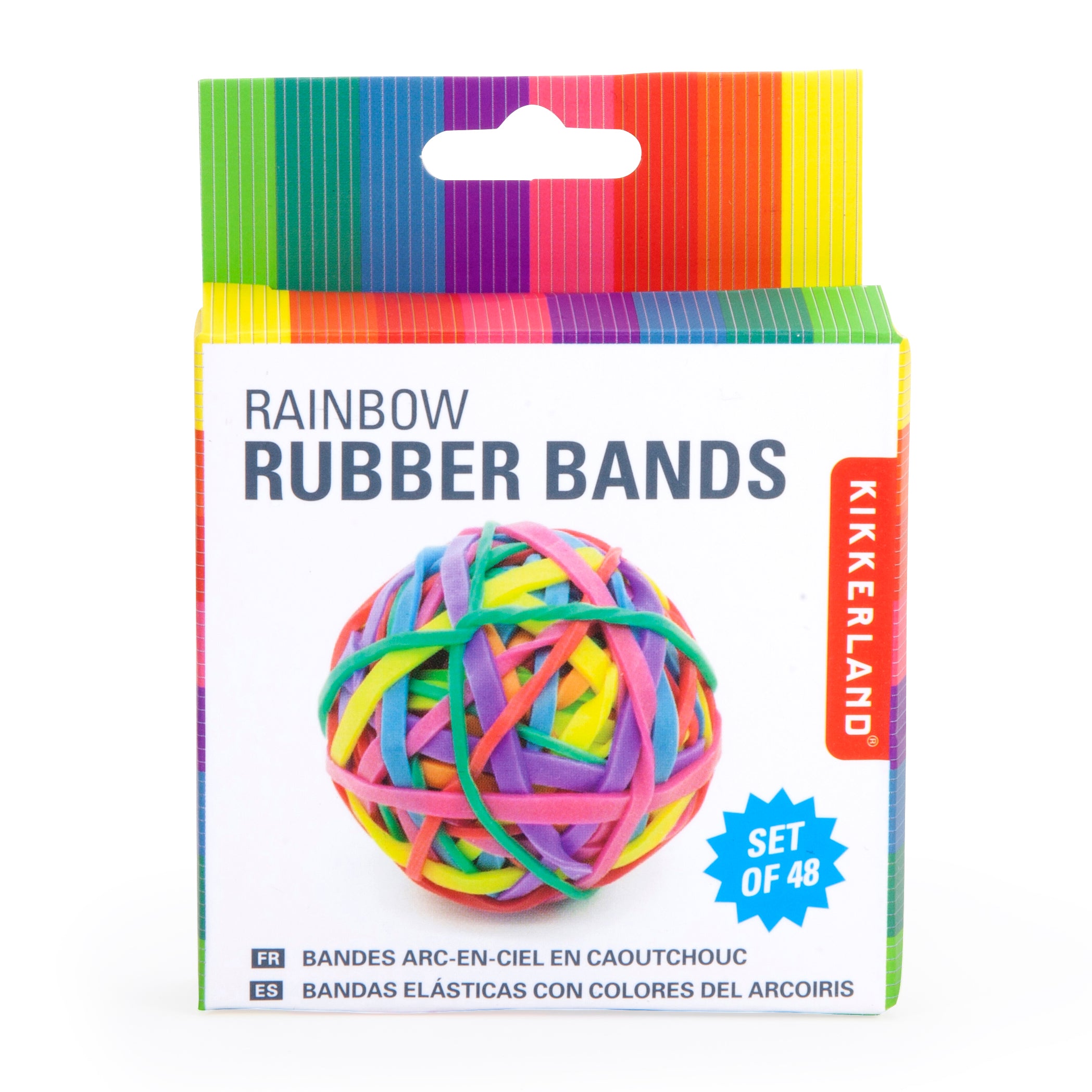Colorful Rainbow Rubber Bands for Hair, DIY Crafts, Office & School Supplies - Bulk Pack for Braiding, Organizing & Gift Wrapping
