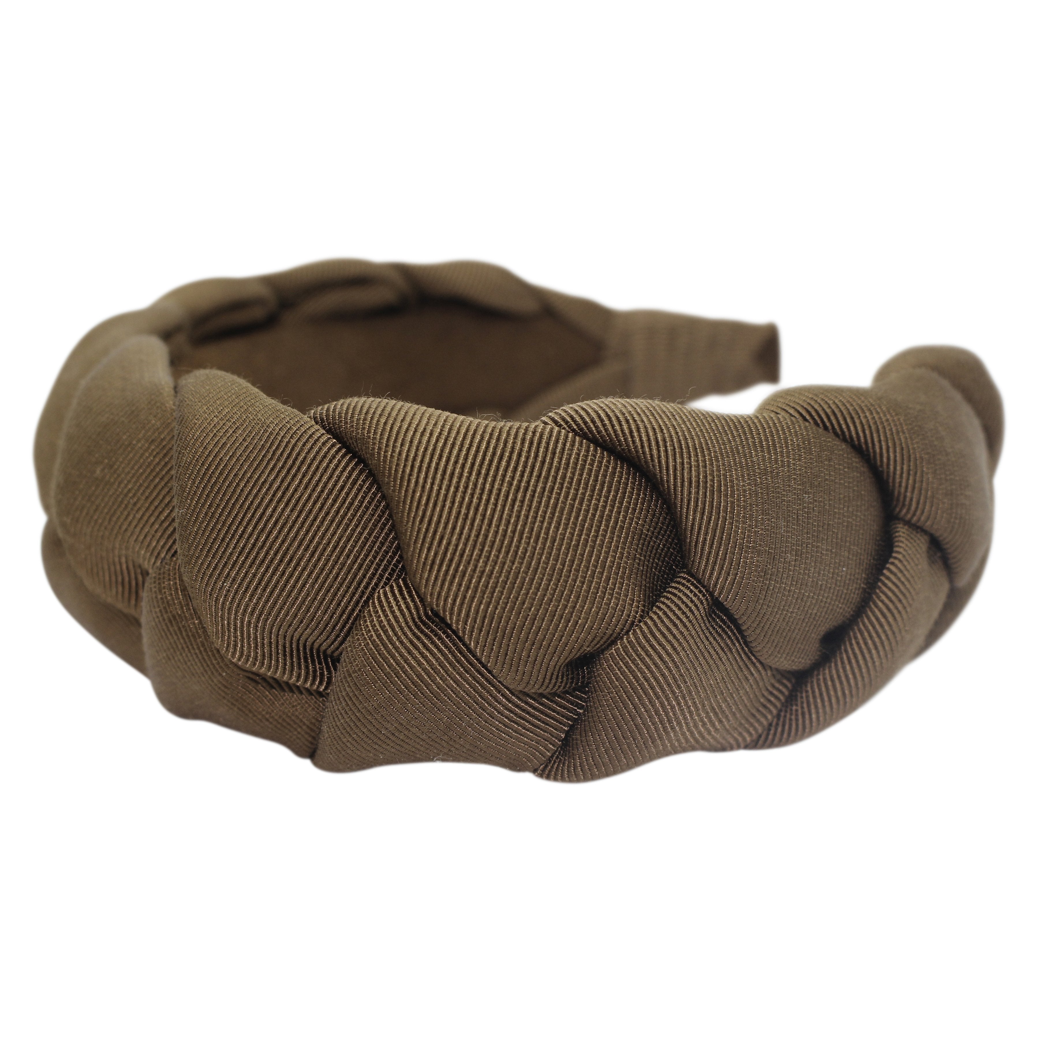Anna Fashion Braid Grosgrain Headband 1.5 Inch Wide - Elegant Hair Accessory for Women, Girls - Perfect for Weddings, Parties & Everyday Wear