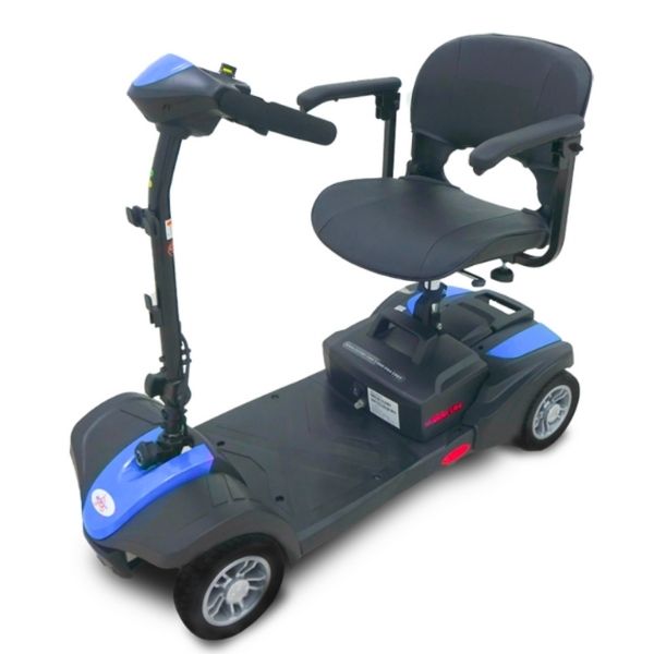 EV Rider MiniRider Lite 4 Wheel Mobility Scooter - Compact Electric Scooter for Adults & Seniors - Lightweight Foldable Travel Scooter with Long Battery Life - Perfect for Shopping, Travel & Indoor/Outdoor Use