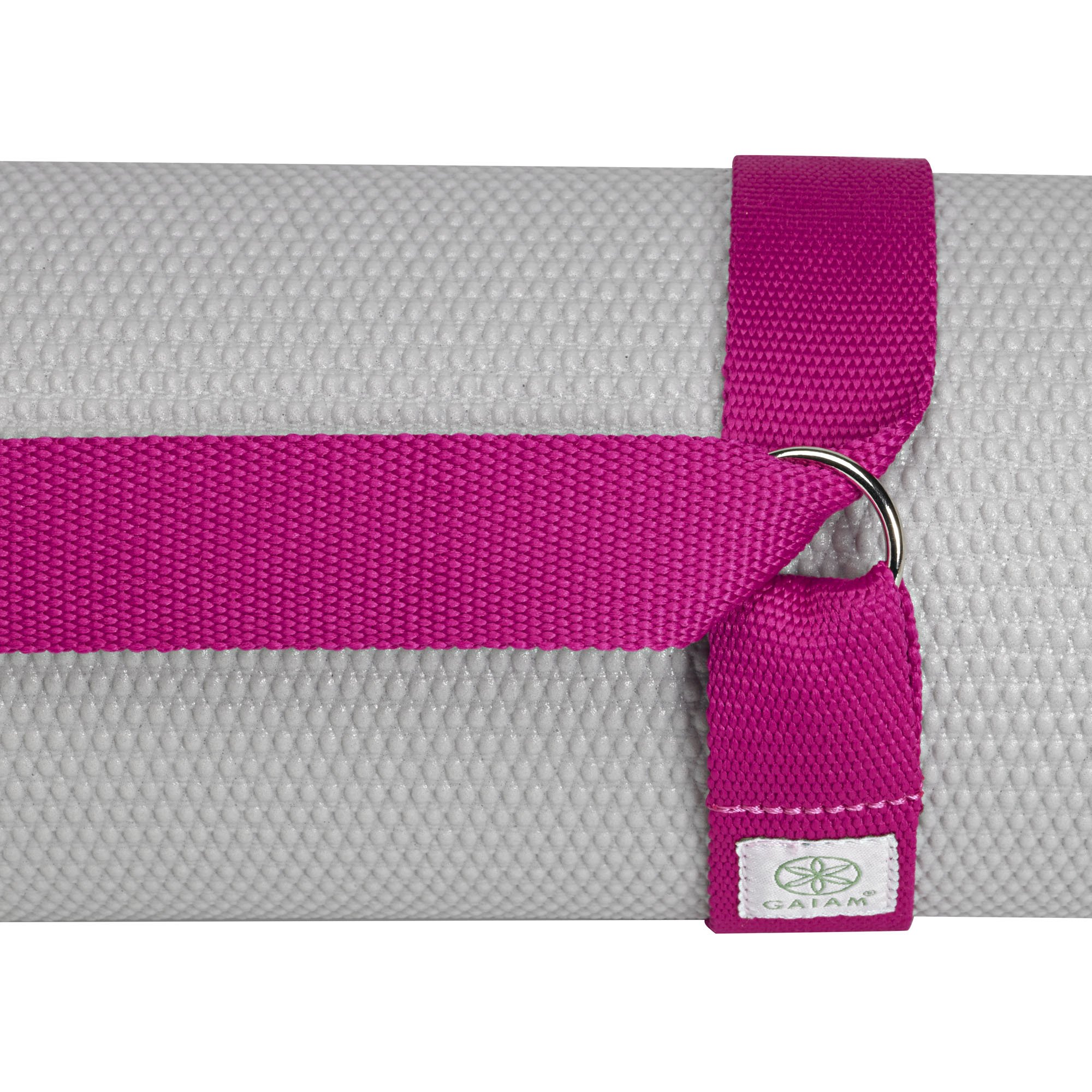 Gaiam Easy-Cinch Yoga Mat Sling - Premium Durable Carrying Strap for Yoga Mats with Secure Metal D-Rings | Perfect for Yoga Class, Gym & Travel Accessories (No Mat Included)