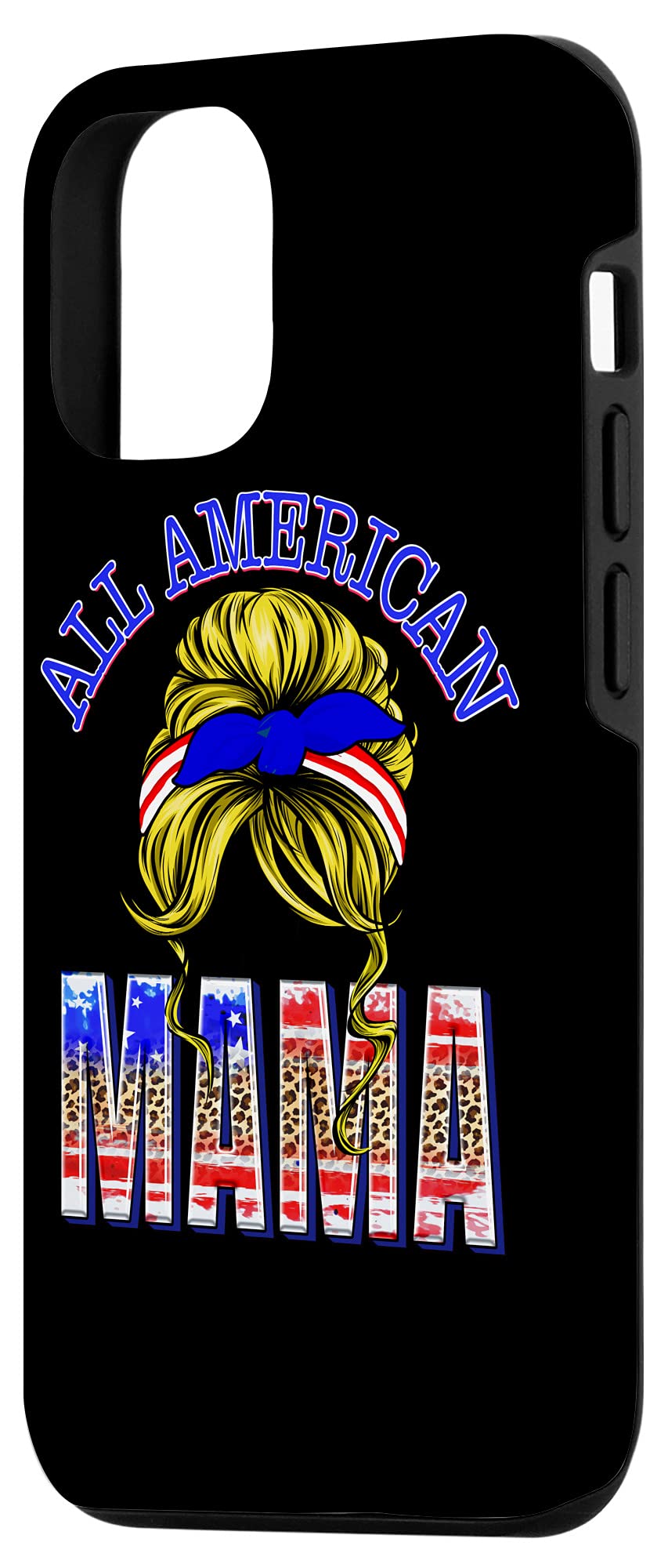 iPhone 12/12 Pro Patriotic American Flag Phone Case for Women - 4th of July Independence Day Accessory - Perfect for Summer BBQs, Beach Days & Messy Bun Mom Style