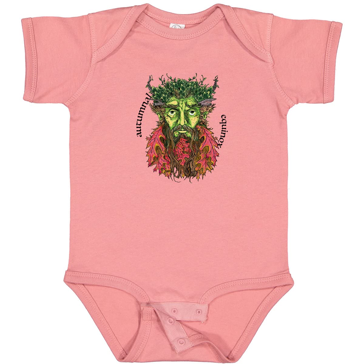 Inktastic Autumnal Equinox Green Man Fall Baby Bodysuit - Cute Autumn Outfit for Infants, Halloween & Thanksgiving Baby Clothing