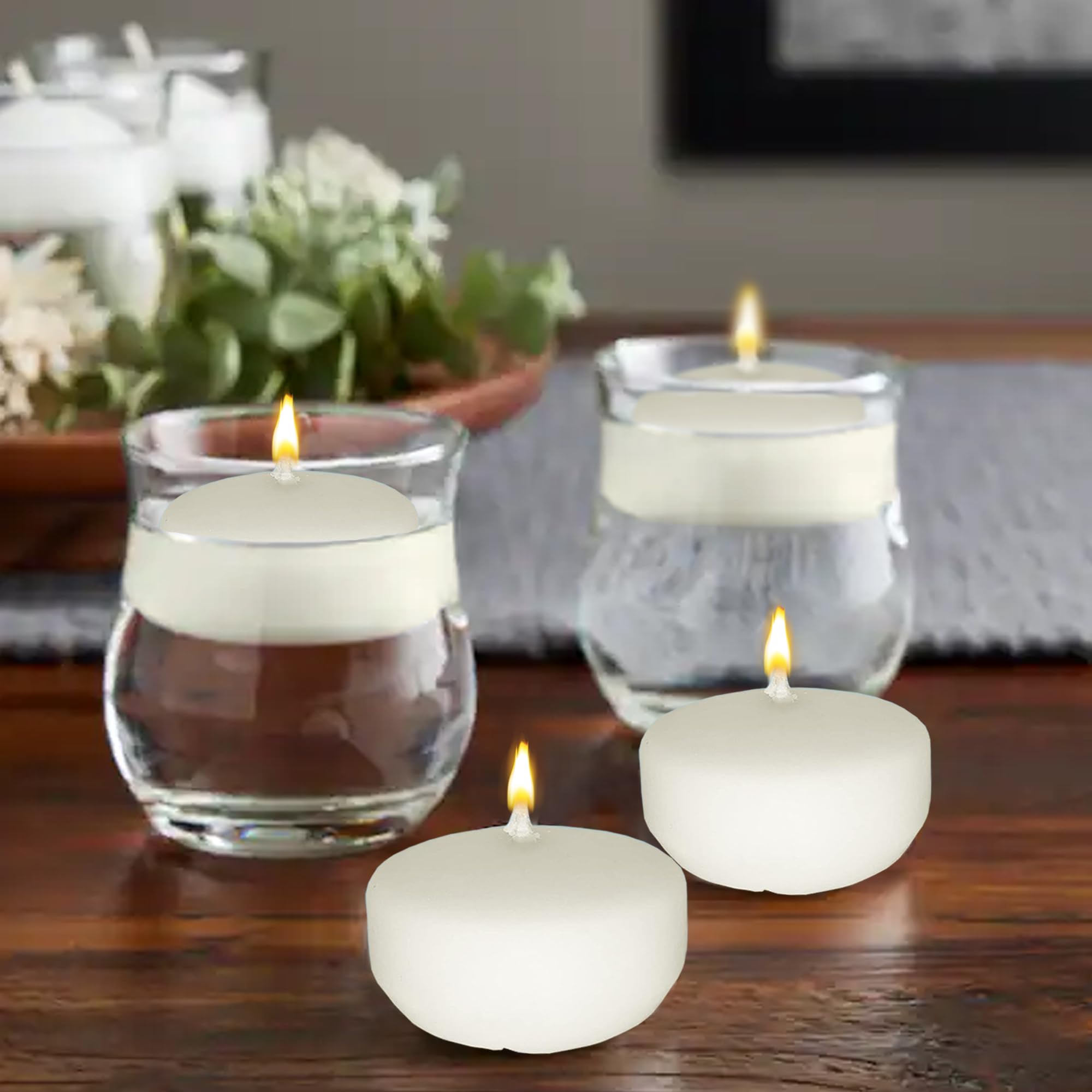 Unscented Floating Candles 24-Pack - 2
