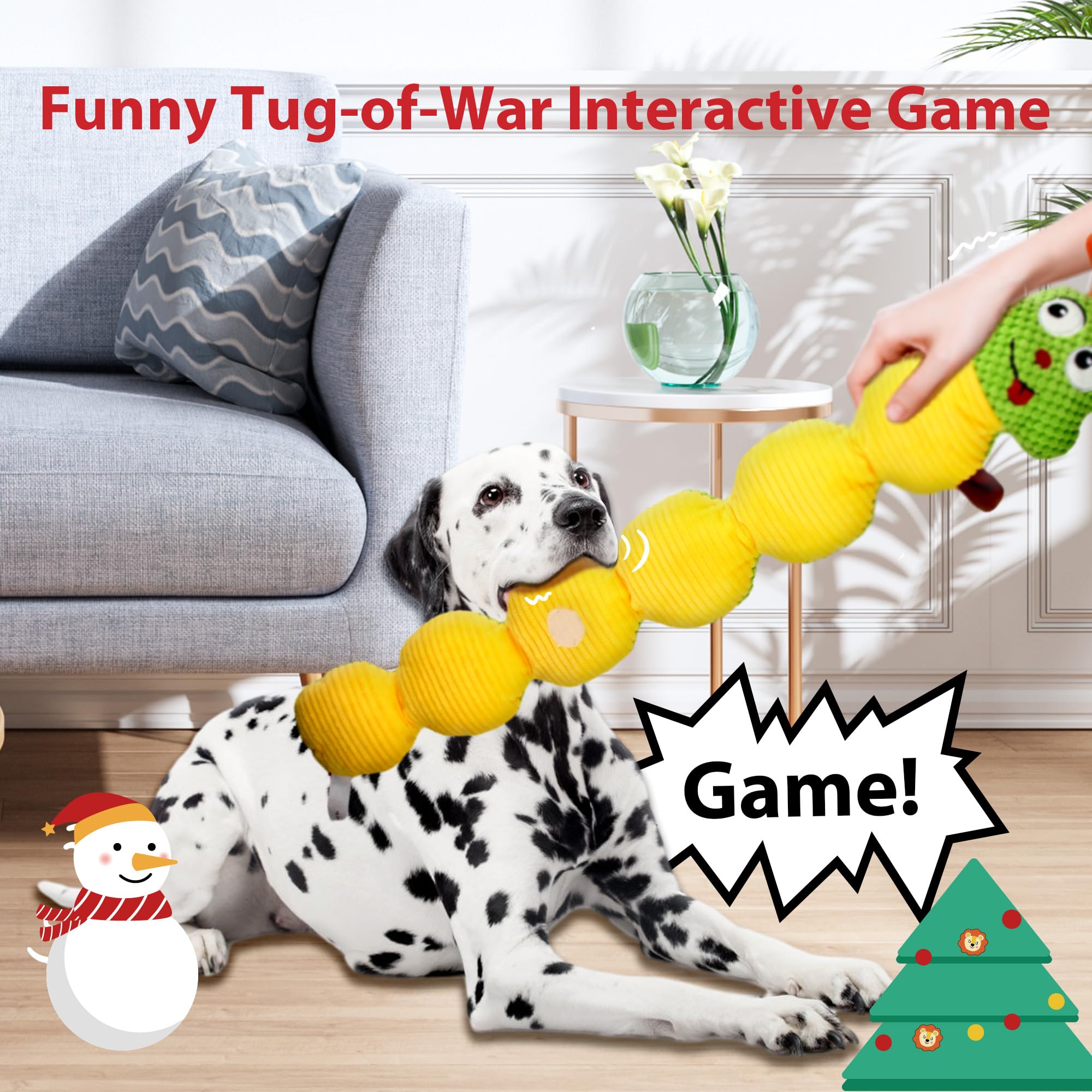 Gigwi Interactive Dog Puzzle Toys with Squeaker - Durable Treat Dispensing & Chew Toys for Small, Medium & Large Dogs - Mental Stimulation & Boredom Relief - Perfect for Training, Enrichment & Indoor/Outdoor Playtime