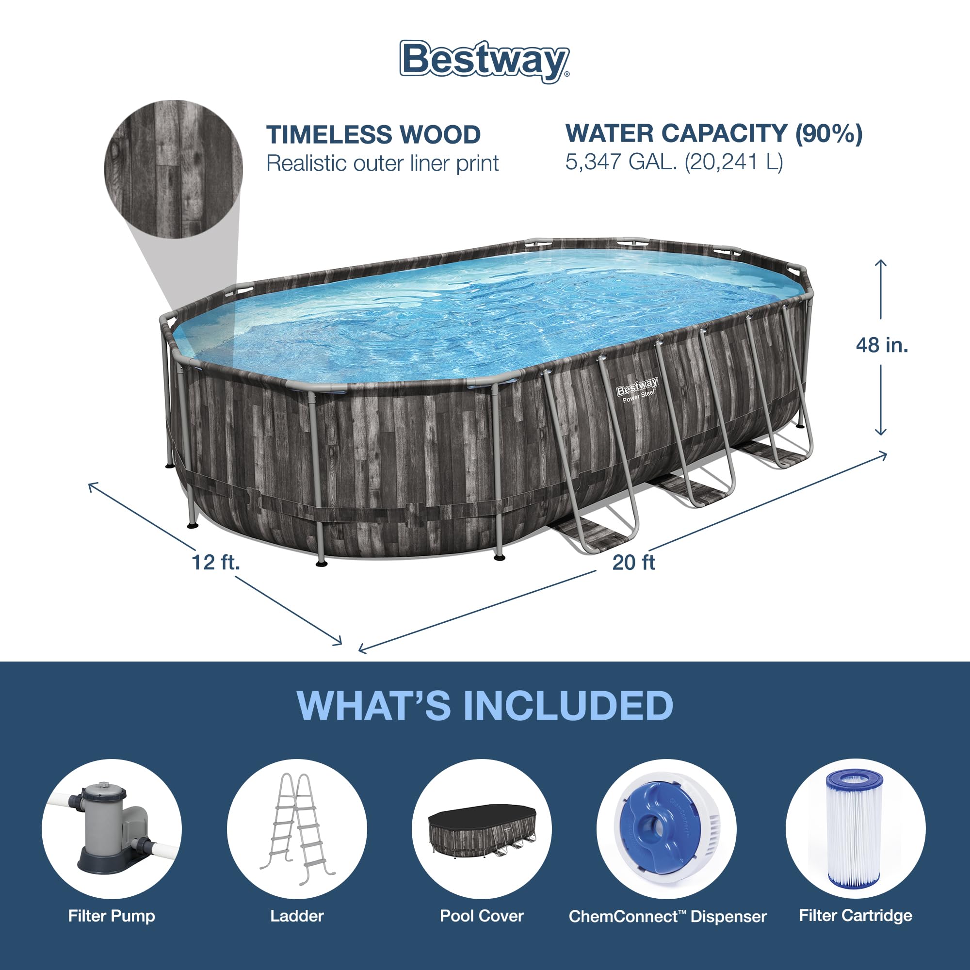 Bestway Power Steel 20' x 12' x 48