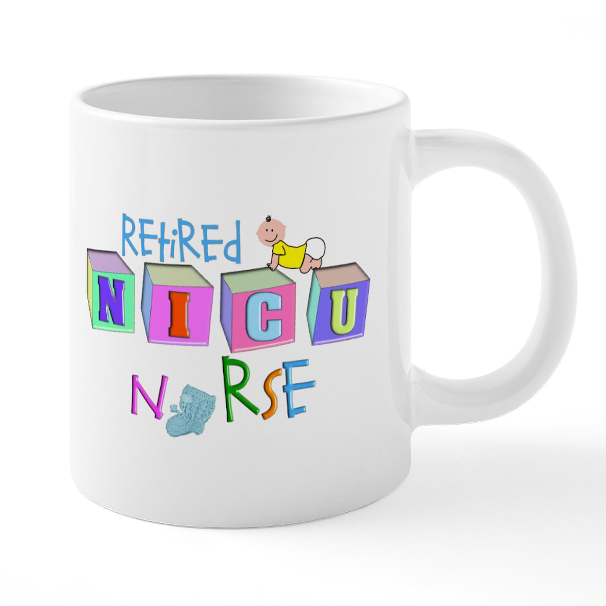 Retire NICU Nurse 20oz Ceramic Coffee Mega Mug - Large Insulated Tea Cup with Handle - Perfect Gift for Retiring Nurses, Hospital Staff & Healthcare Workers - Great for Coffee, Tea or Hot Chocolate at Work or Home