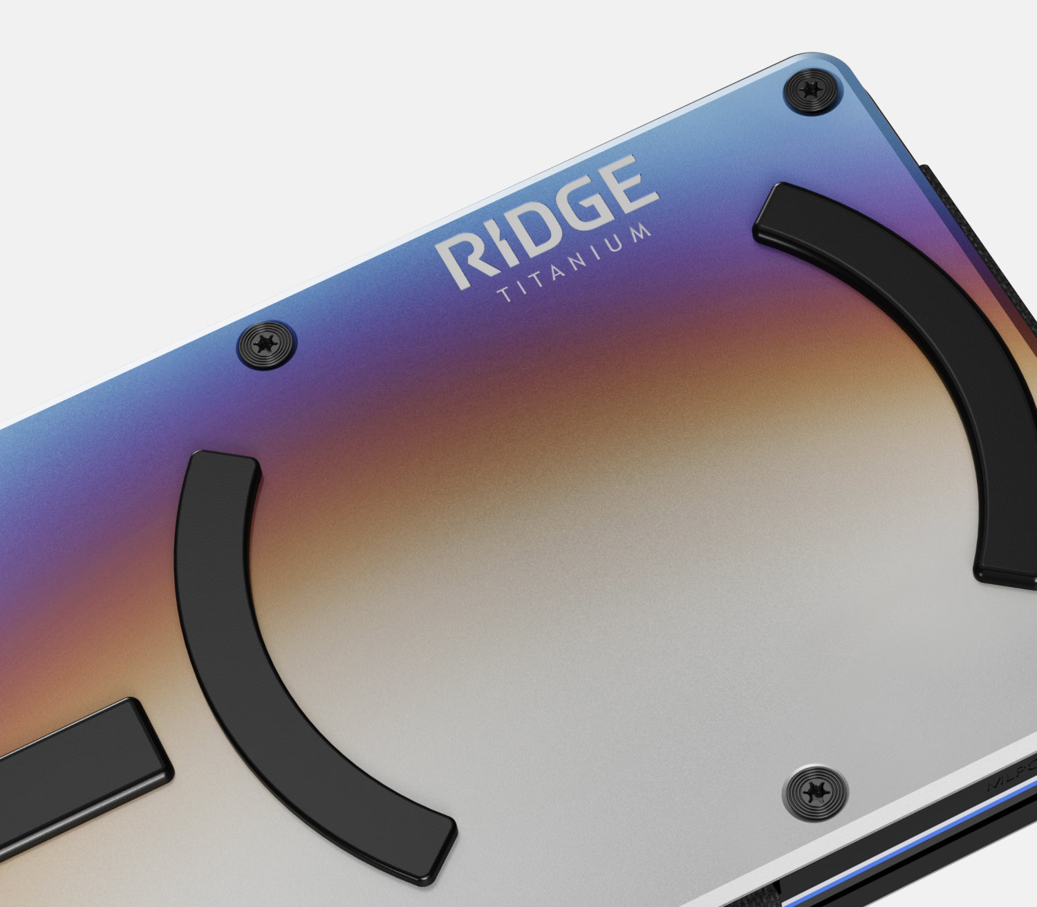 Ridge Wallet for MagSafe - Slim RFID Blocking Minimalist Wallet - Burnt Titanium - Perfect for Everyday Carry & Travel Accessories