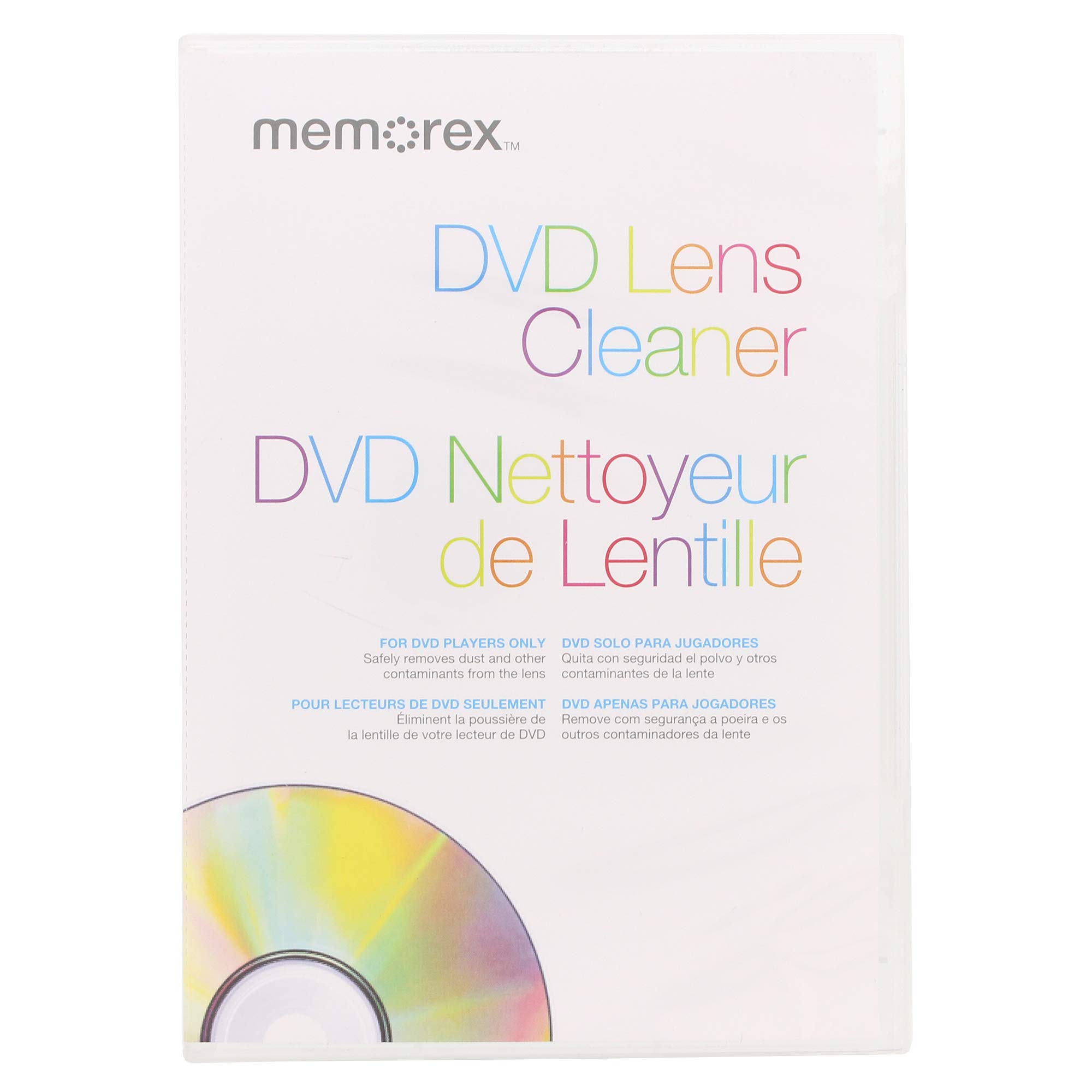 Memorex Laser Lens Cleaner for DVD Players - Premium Disc Repair Kit (32028015) - Fix Scratched Discs & Improve Playback for Movies, Music & Games
