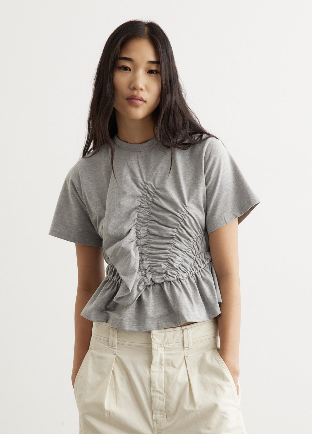 Ace Top Jersey Grey Melange Men's T-Shirt - Soft Cotton Casual Tee for Everyday Wear | Perfect for Gym, Workout, and Street Style